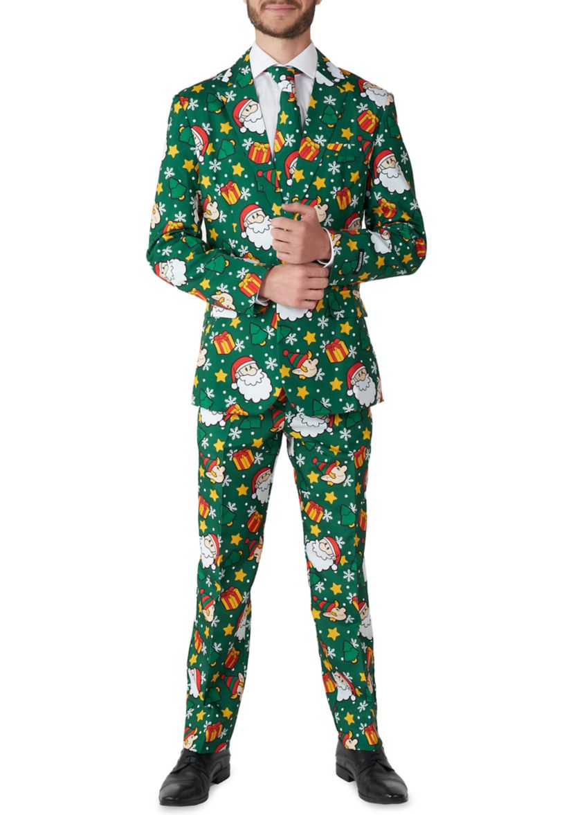 Santa Elves Green 2 Piece Suit + Tie