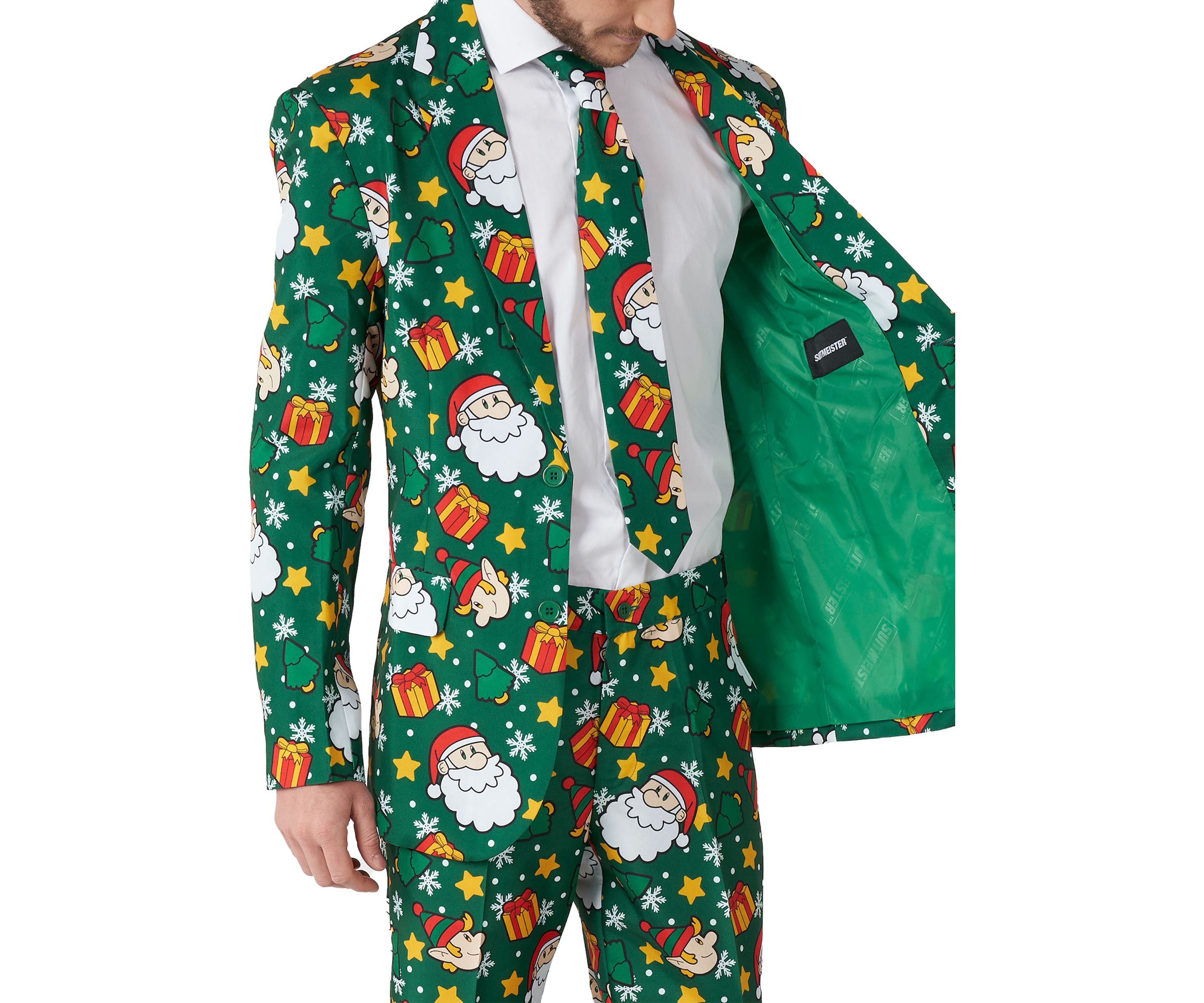 Santa Elves Green 2 Piece Suit + Tie