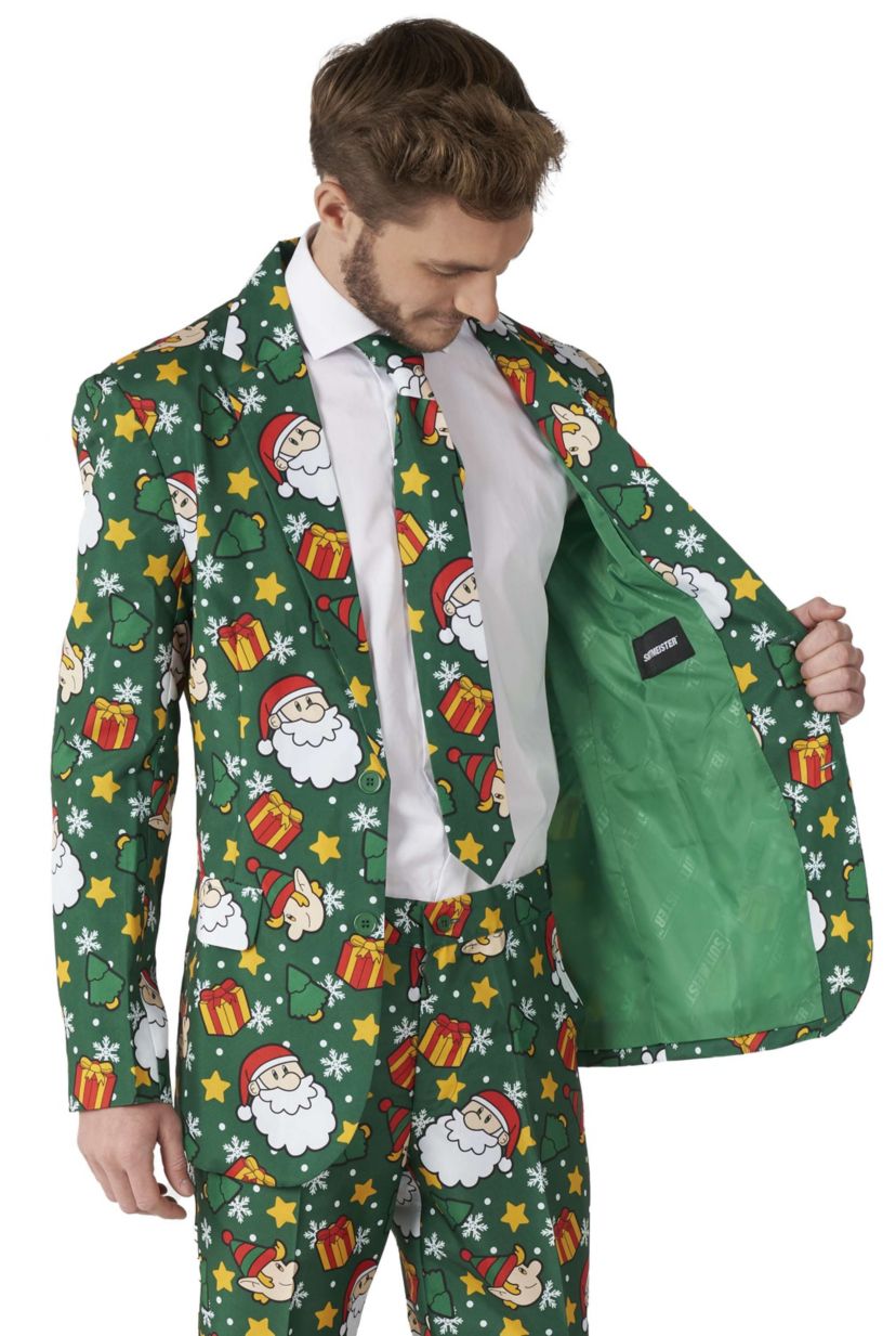 Santa Elves Green 2 Piece Suit + Tie