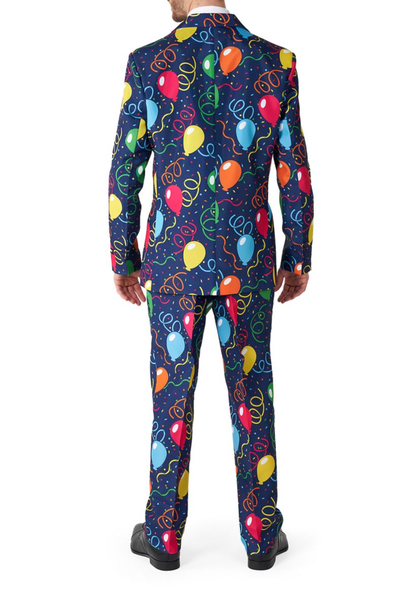 Confetti Balloons Navy 2 Piece Suit + Tie