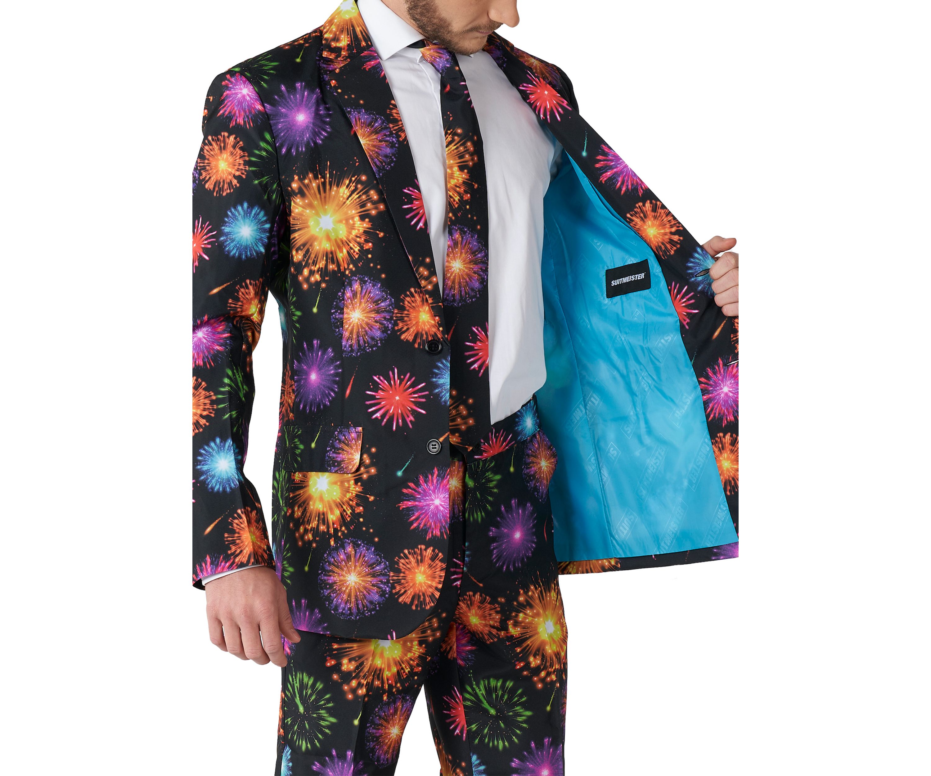 Fireworks Black 2 Piece Suit + Tie