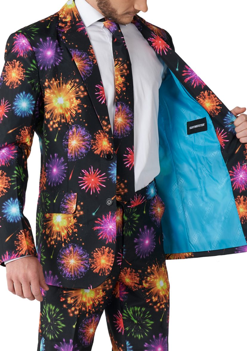 Fireworks Black 2 Piece Suit + Tie