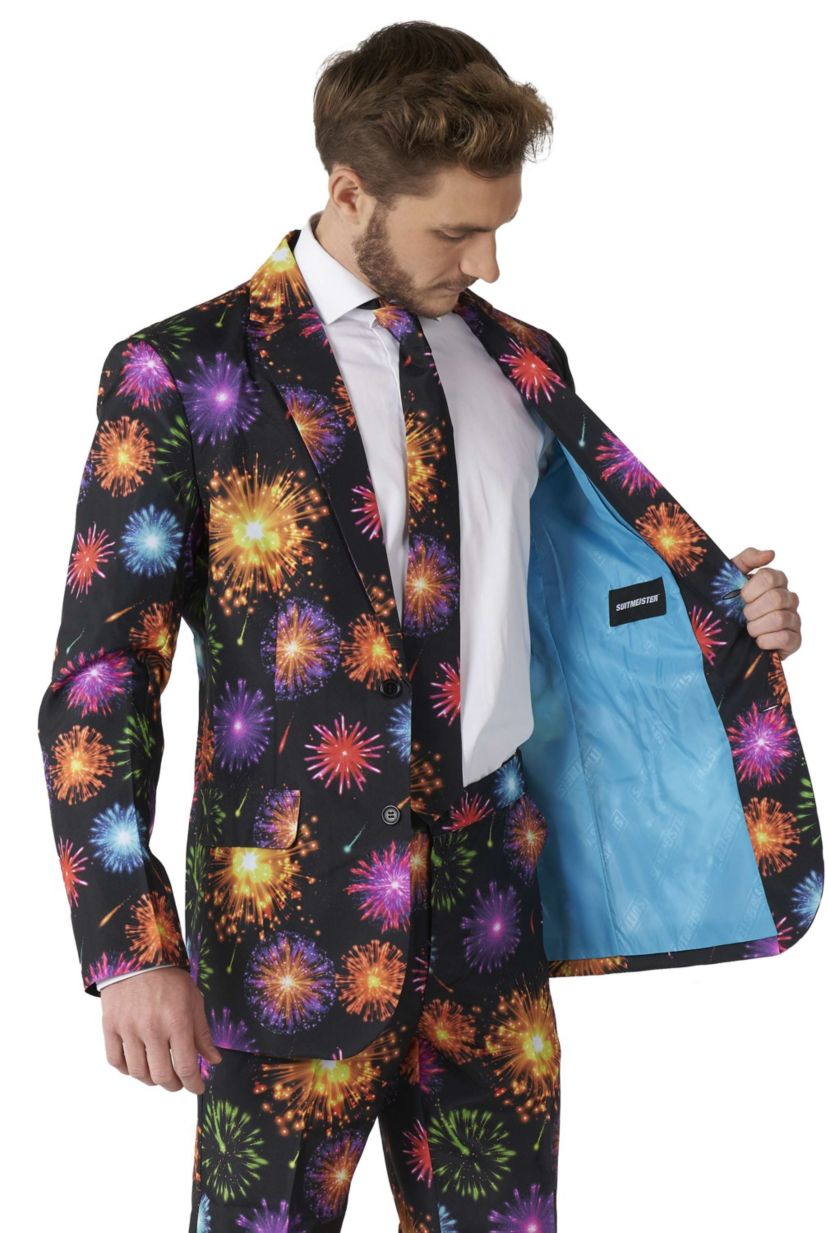 Fireworks Black 2 Piece Suit + Tie