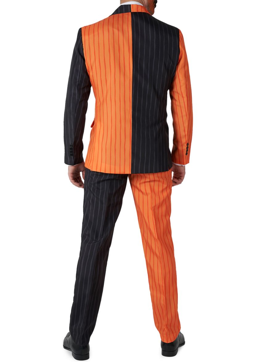 Jack-O Pinstripe Black  2 Piece Suit + Tie