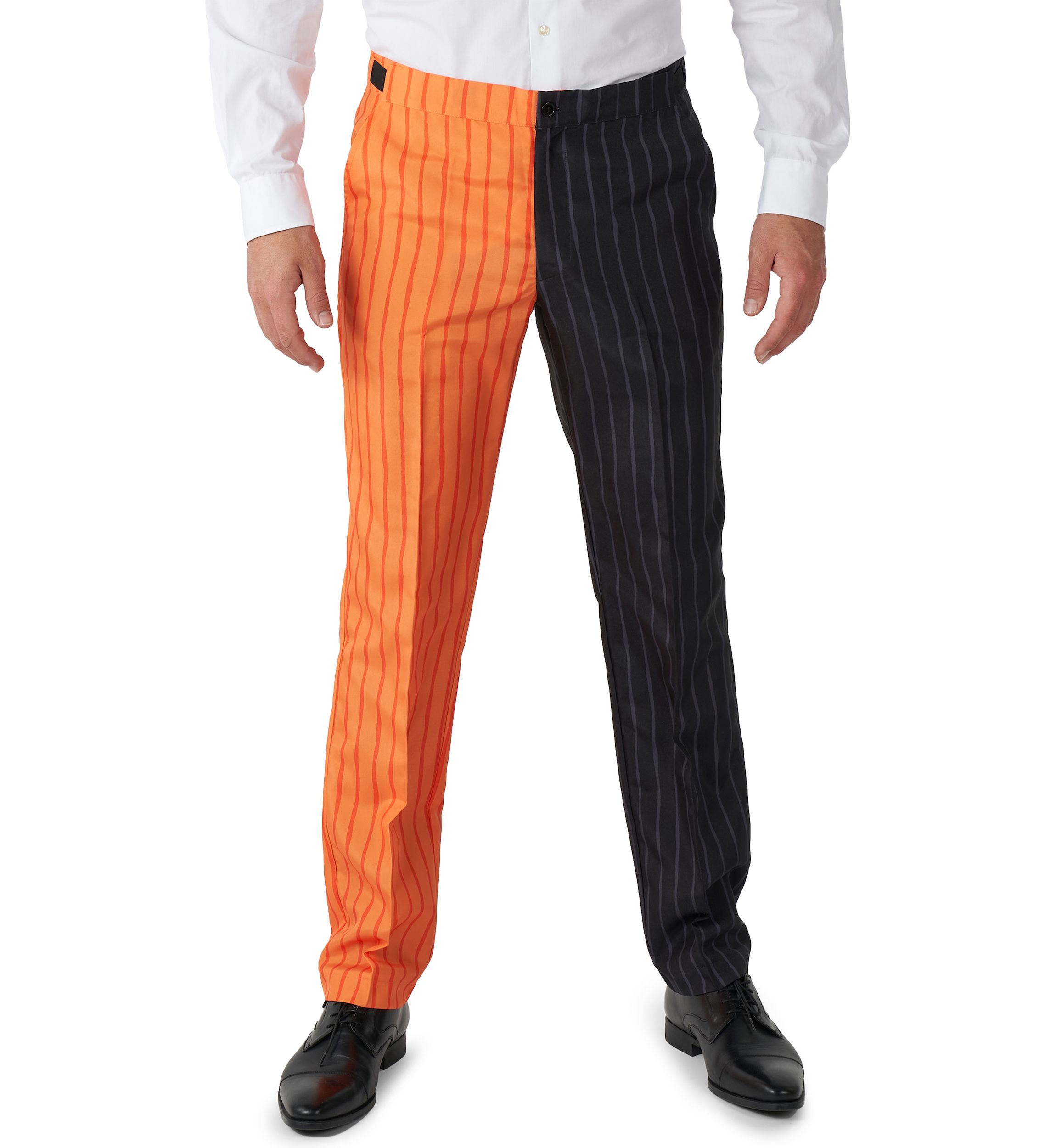 Jack-O Pinstripe Black  2 Piece Suit + Tie