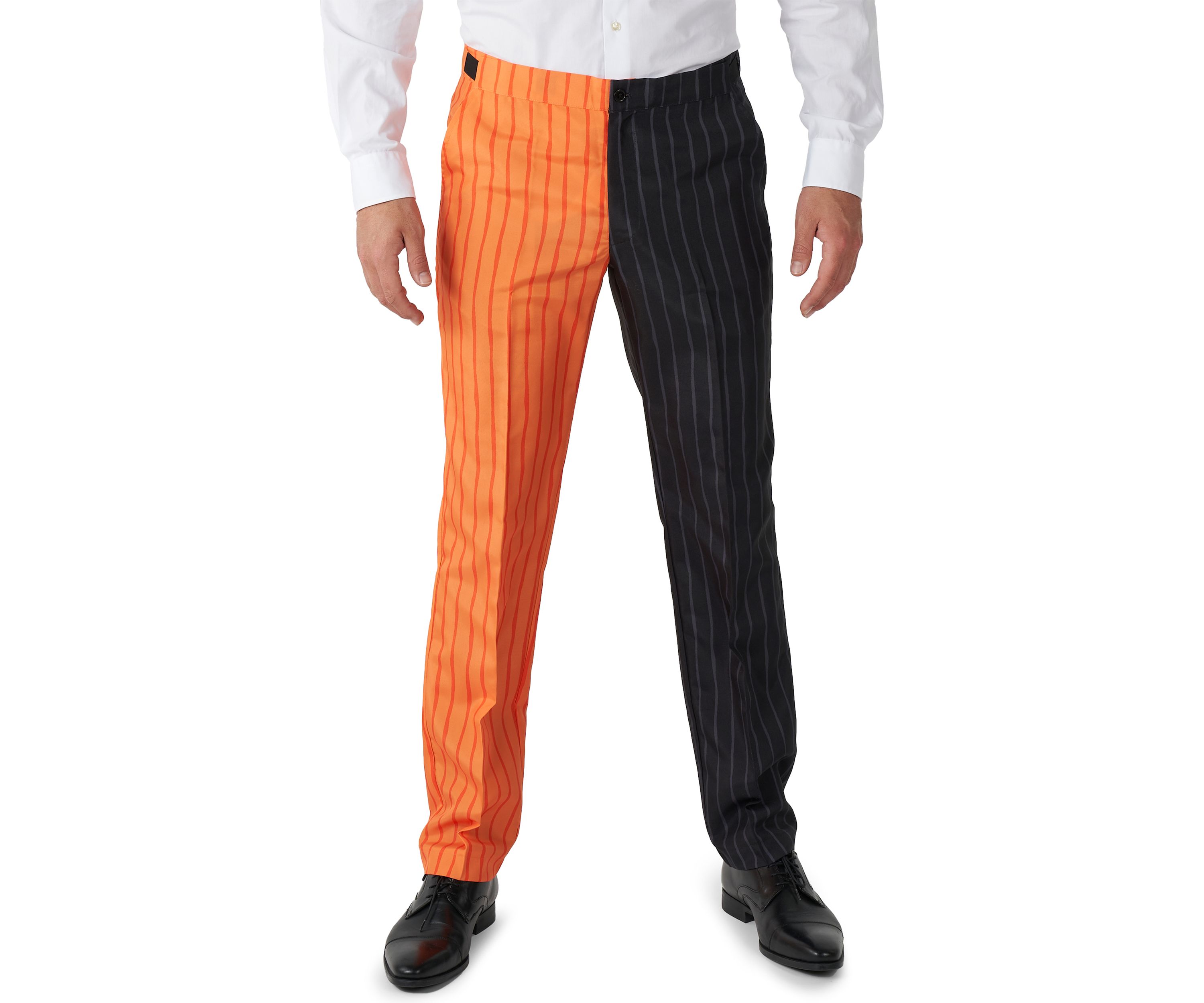 Jack-O Pinstripe Black  2 Piece Suit + Tie