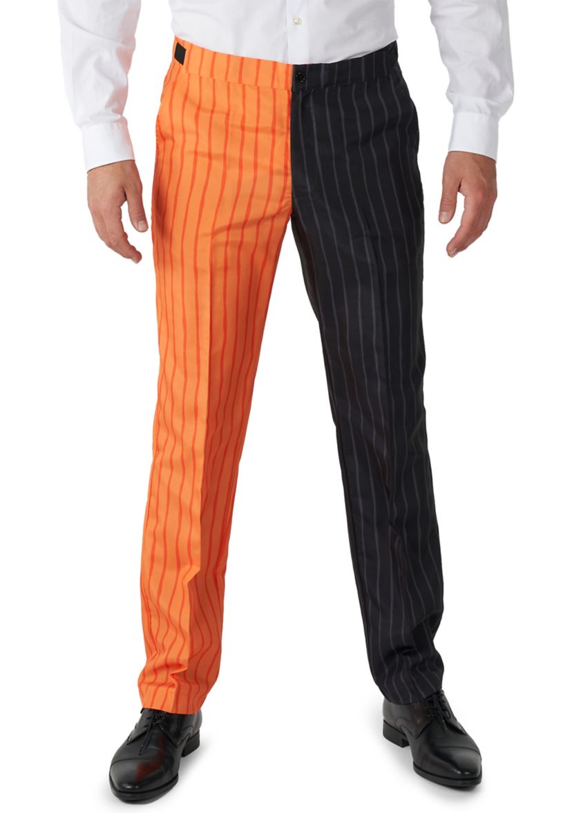Jack-O Pinstripe Black  2 Piece Suit + Tie