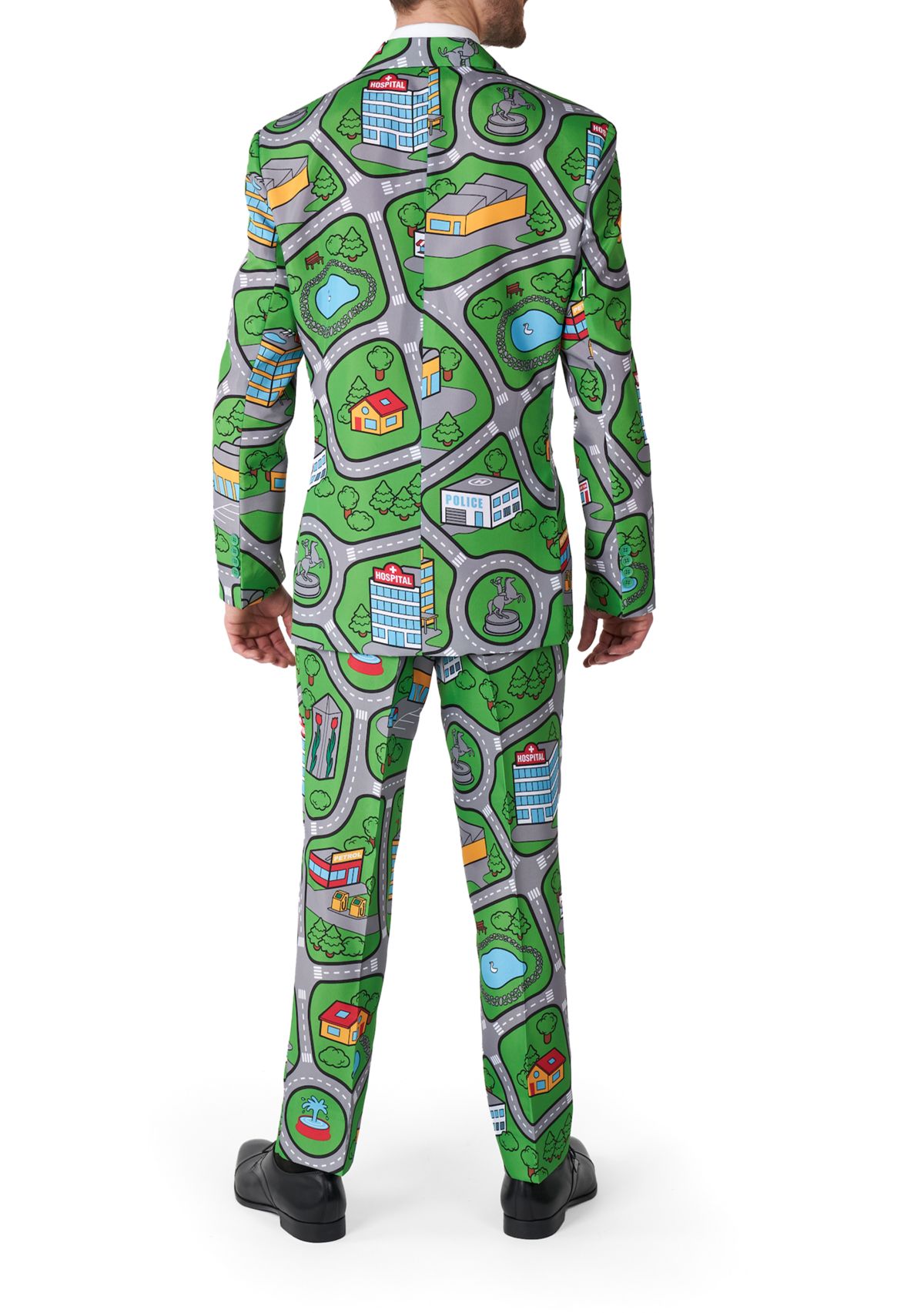 Carpet City Green 2 Piece Suit + Tie