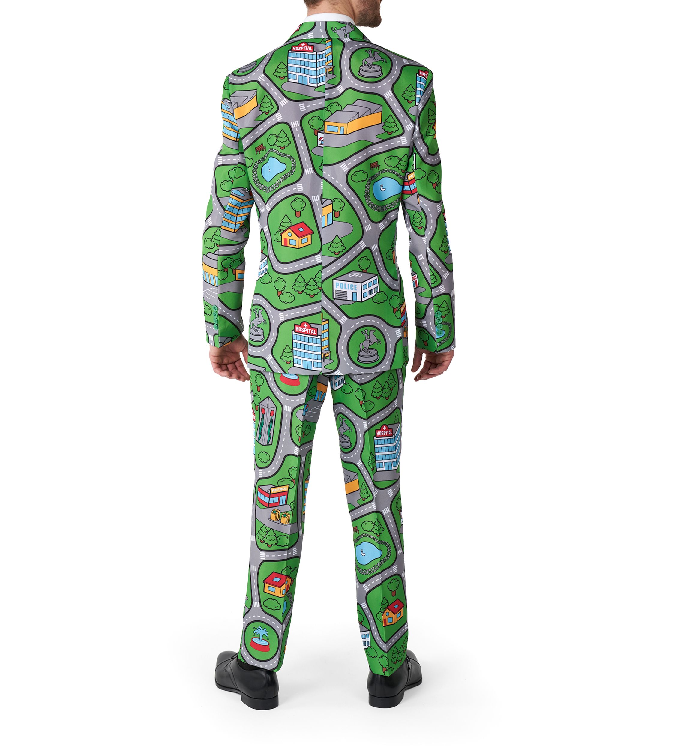 Carpet City Green 2 Piece Suit + Tie