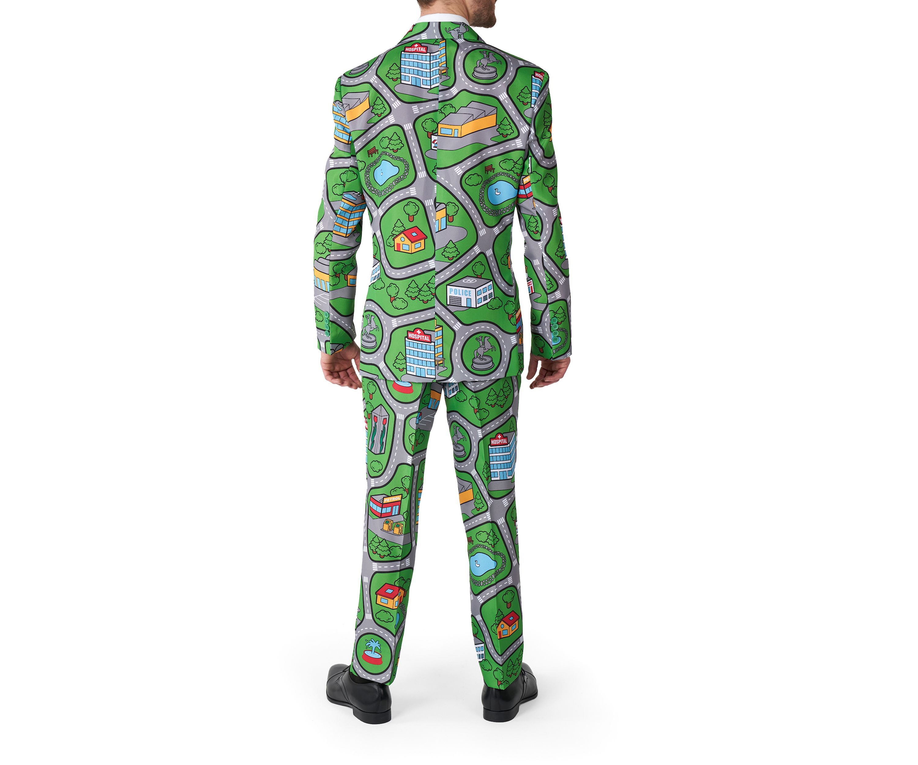 Carpet City Green 2 Piece Suit + Tie