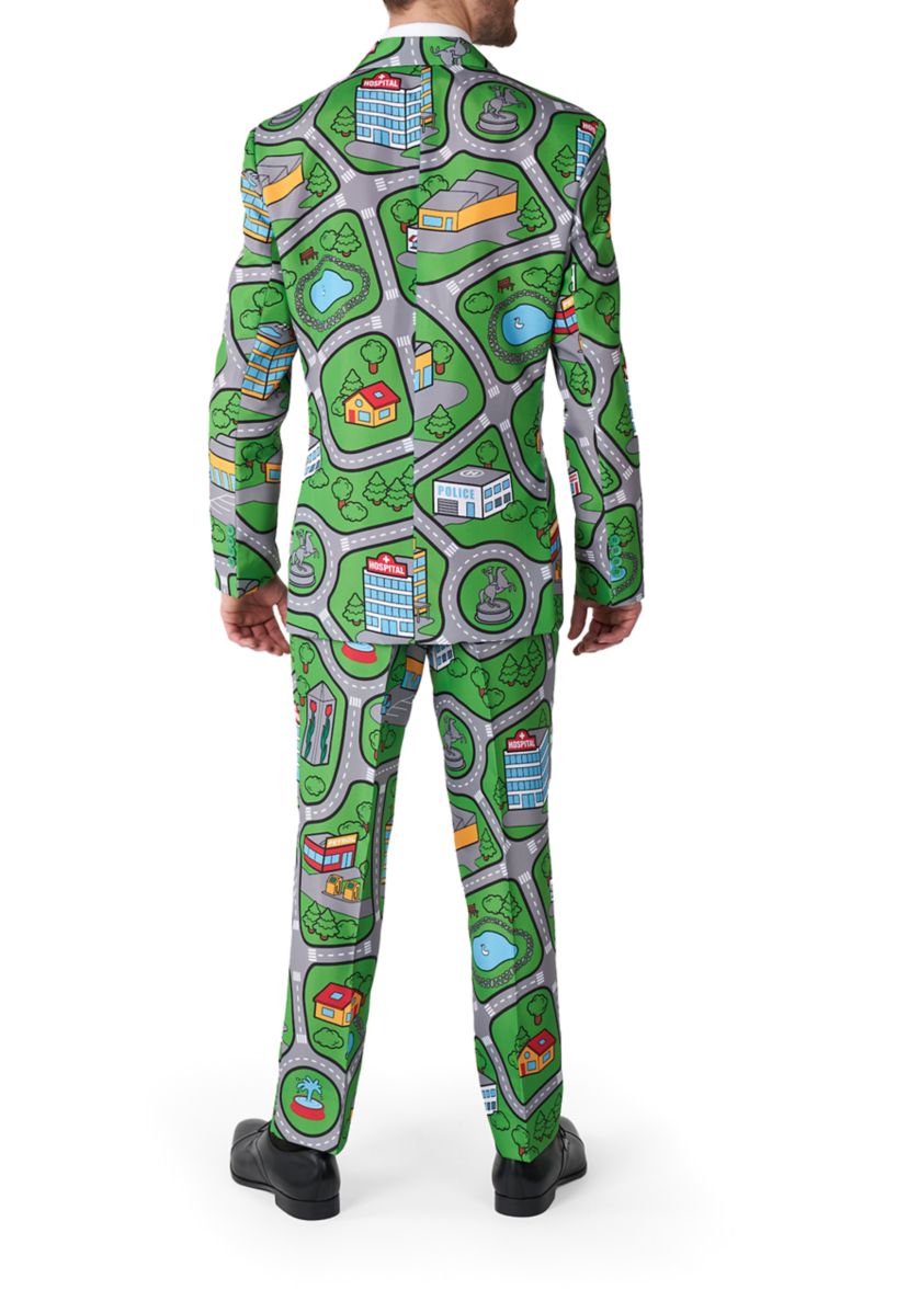 Carpet City Green 2 Piece Suit + Tie
