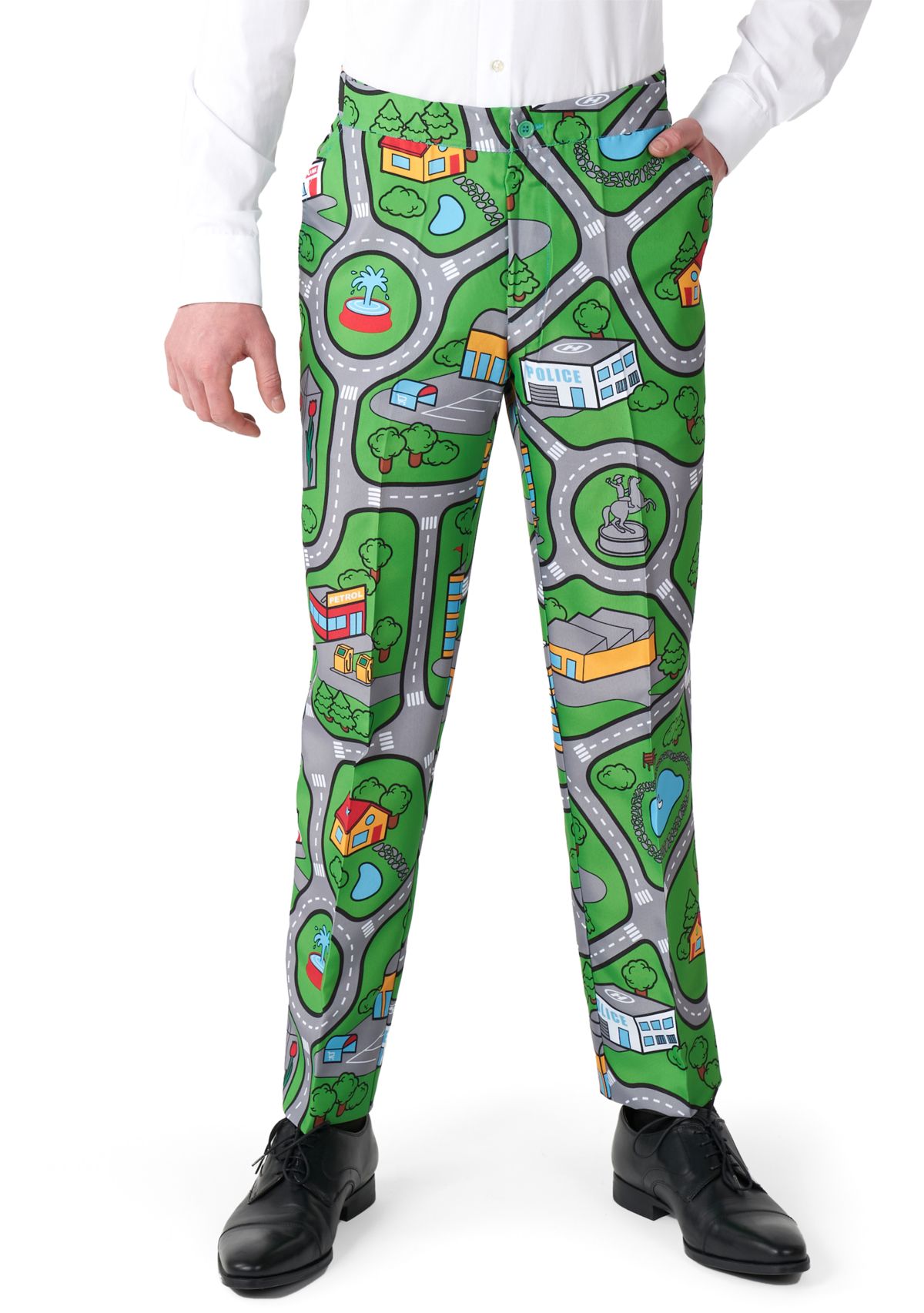 Carpet City Green 2 Piece Suit + Tie