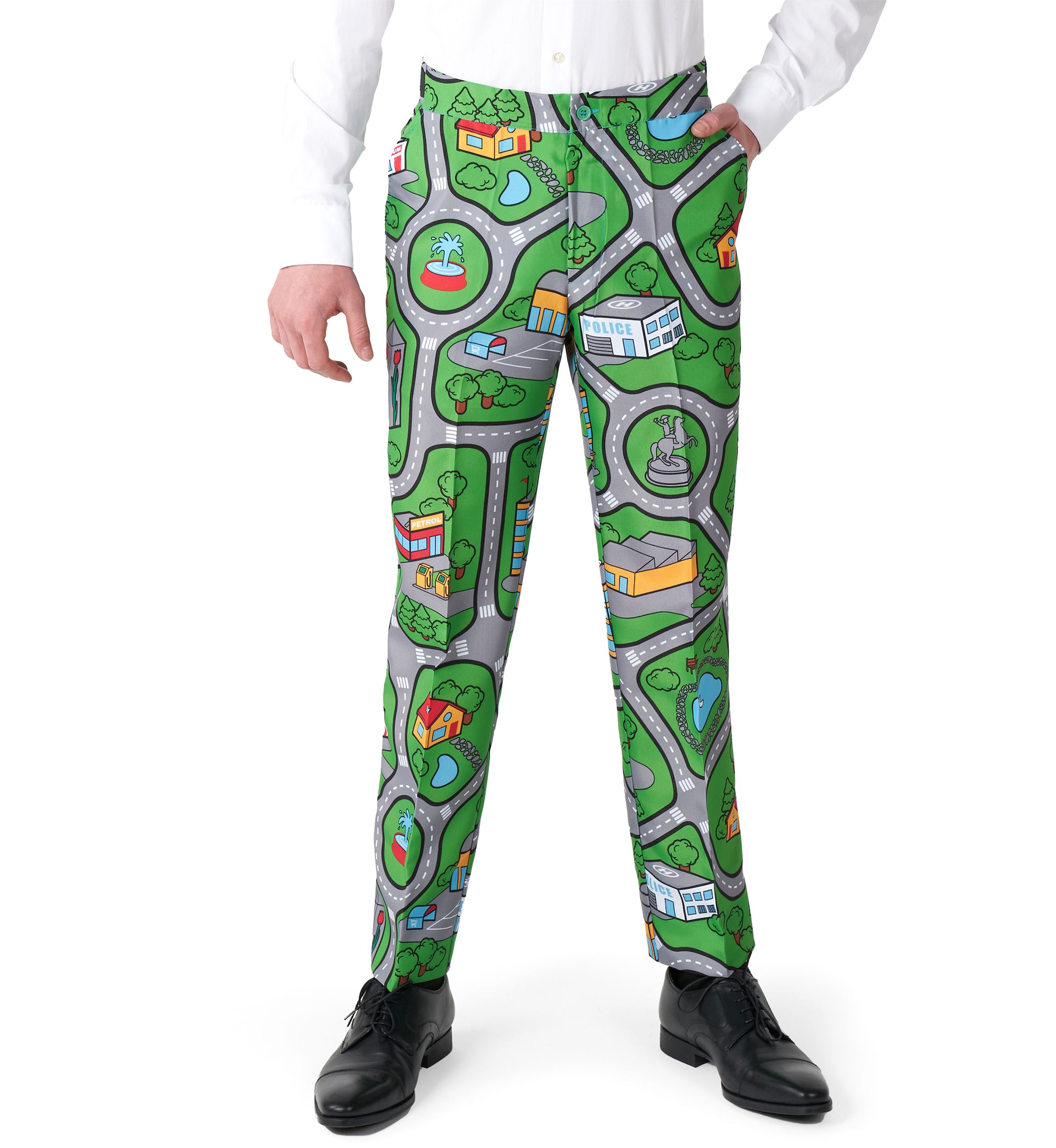 Carpet City Green 2 Piece Suit + Tie
