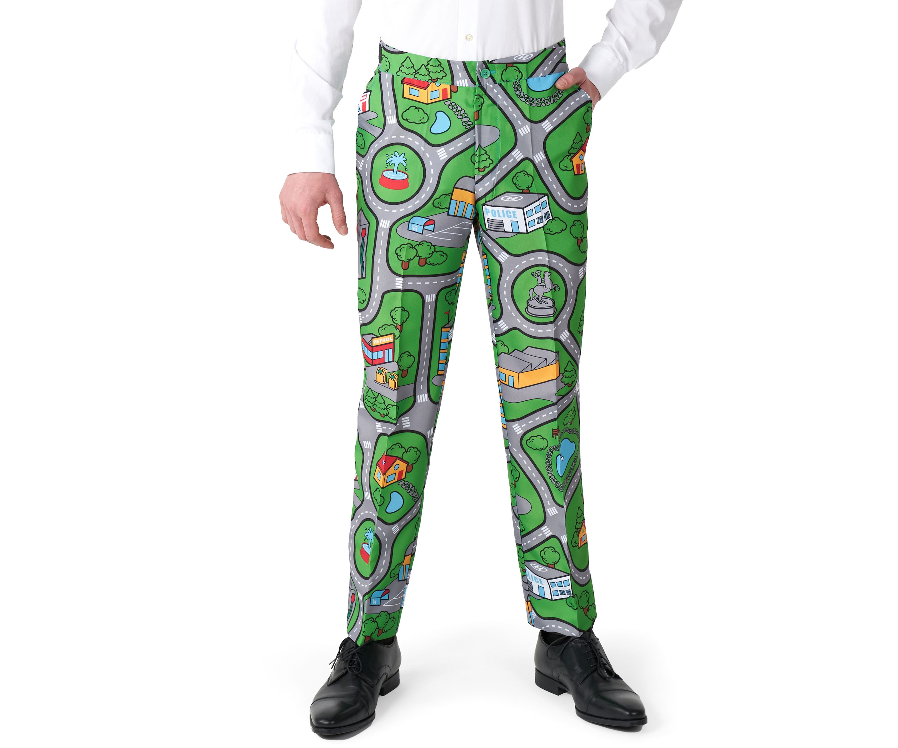 Carpet City Green 2 Piece Suit + Tie