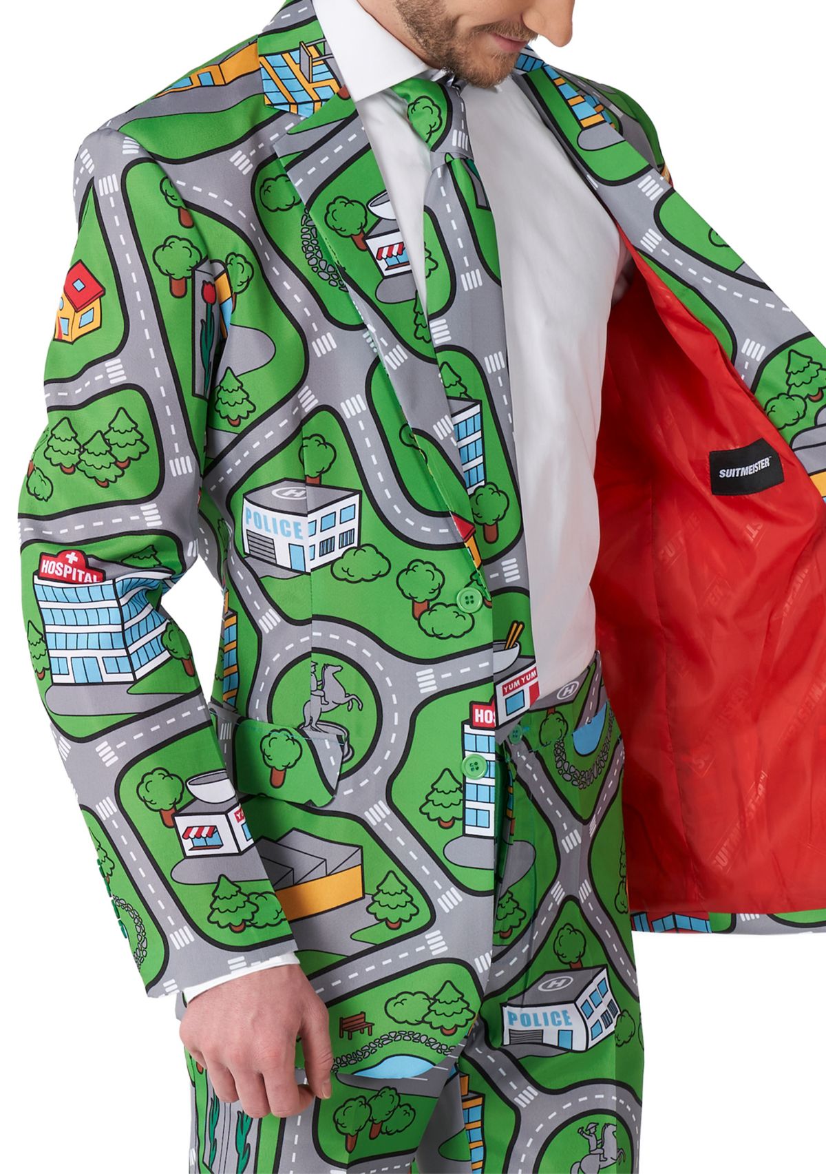 Carpet City Green 2 Piece Suit + Tie