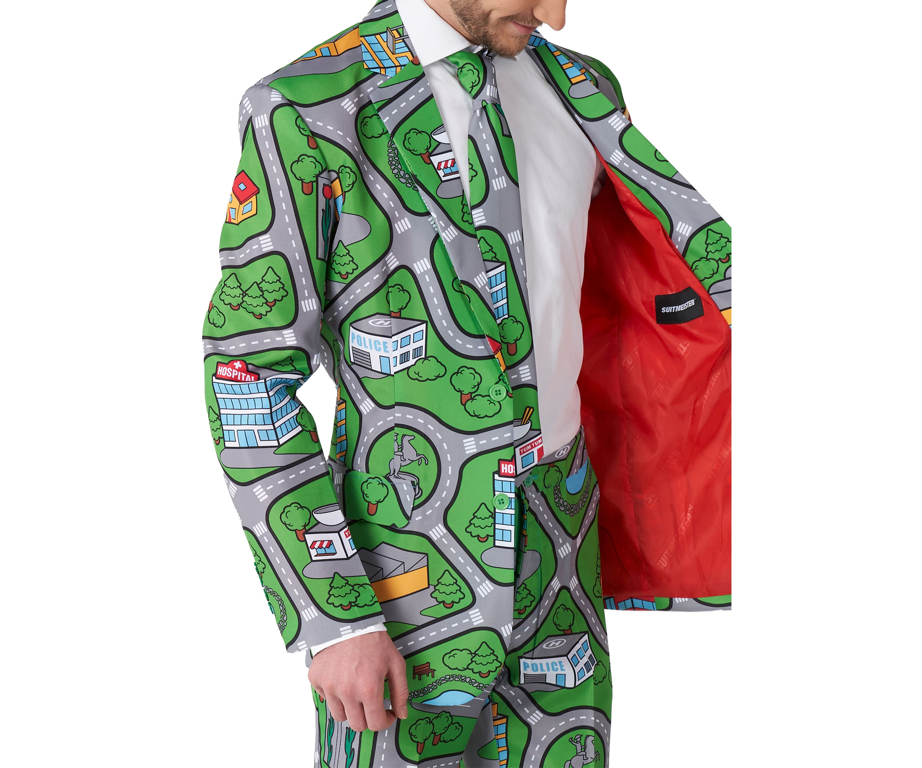 Carpet City Green 2 Piece Suit + Tie