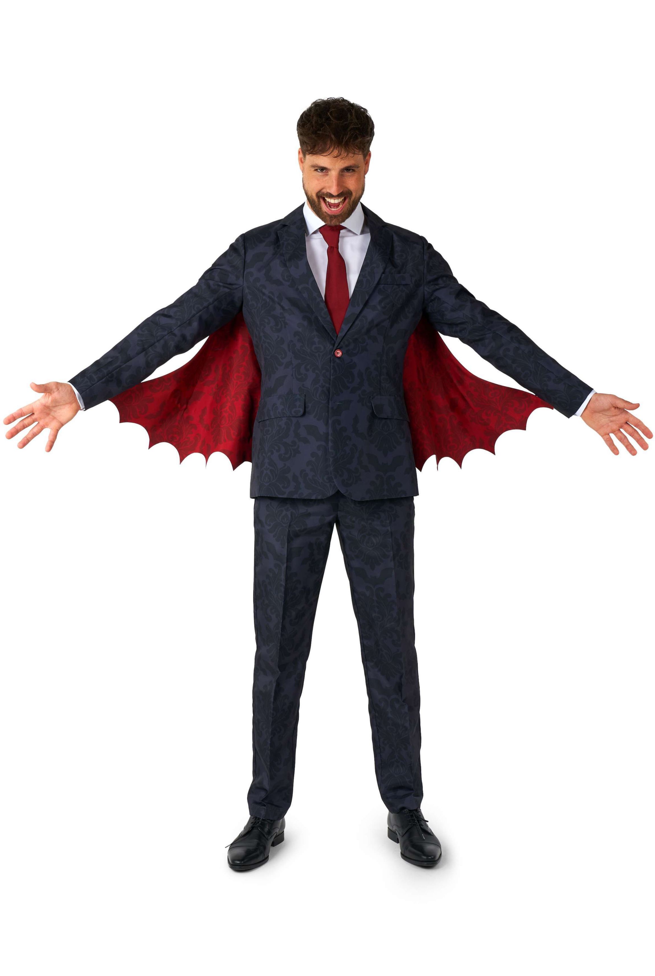 Victorian Vampire Black  2 Piece Suit + Tie