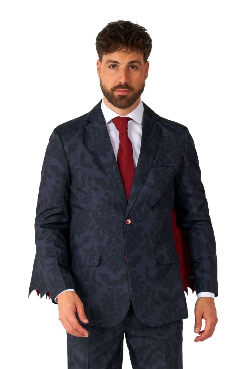Victorian Vampire Black  2 Piece Suit + Tie