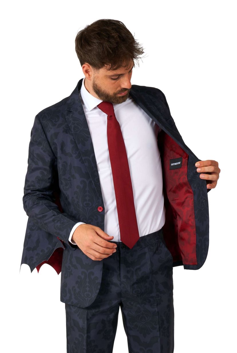 Victorian Vampire Black  2 Piece Suit + Tie