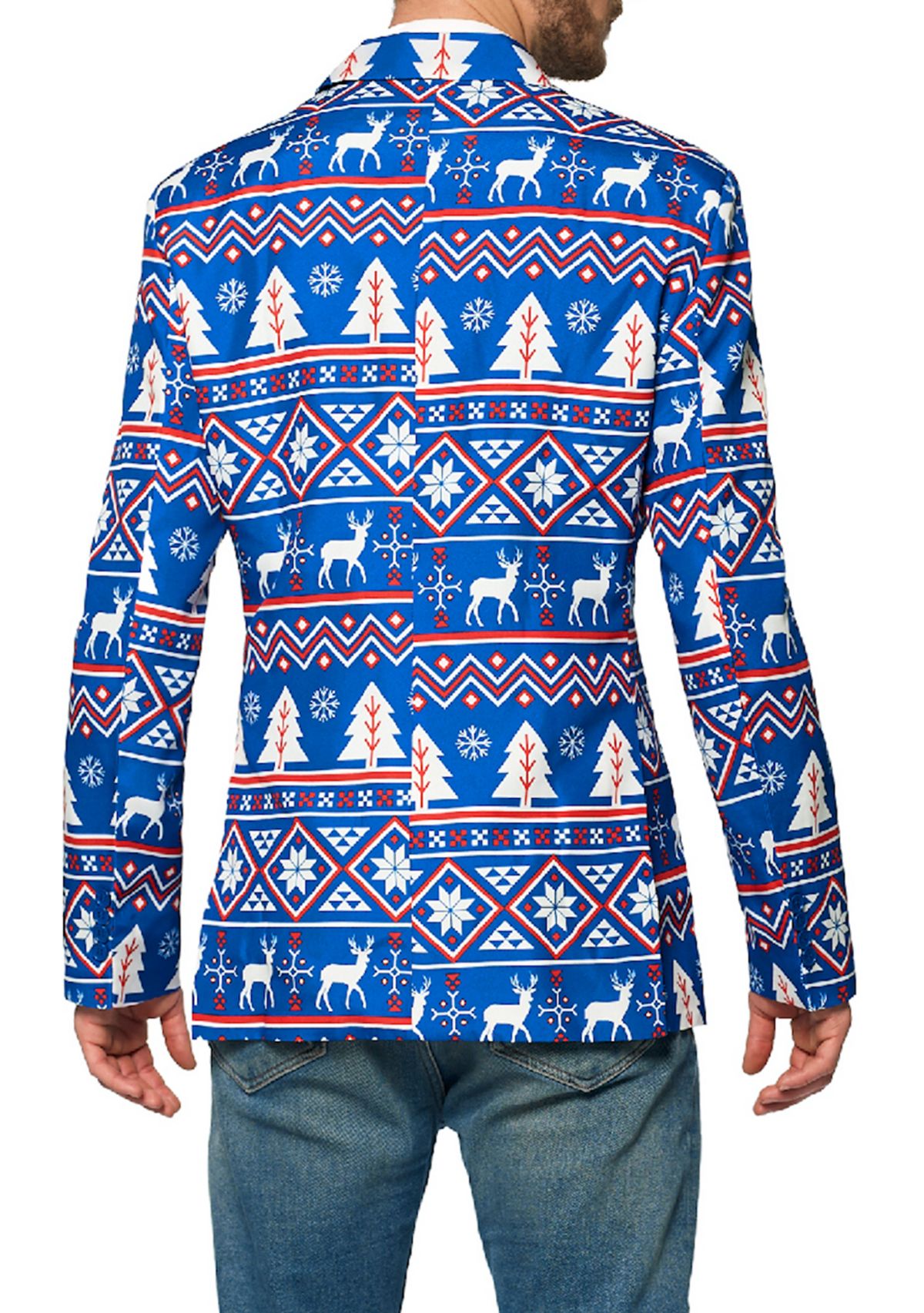 Christmas Blue Nordic Blazer