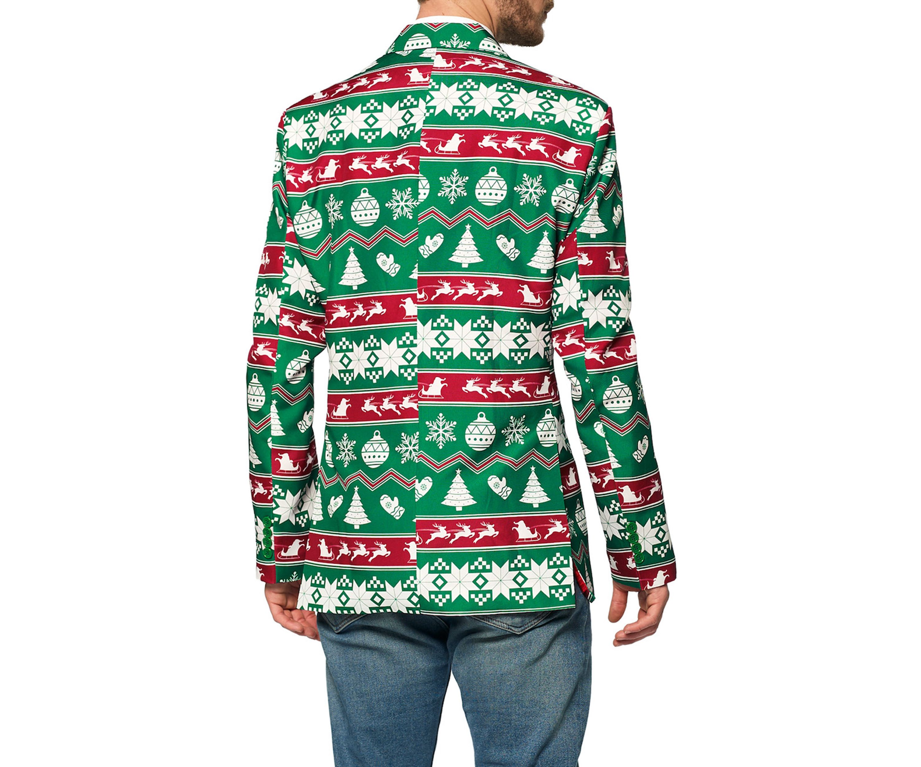 Christmas Green Nordic Blazer