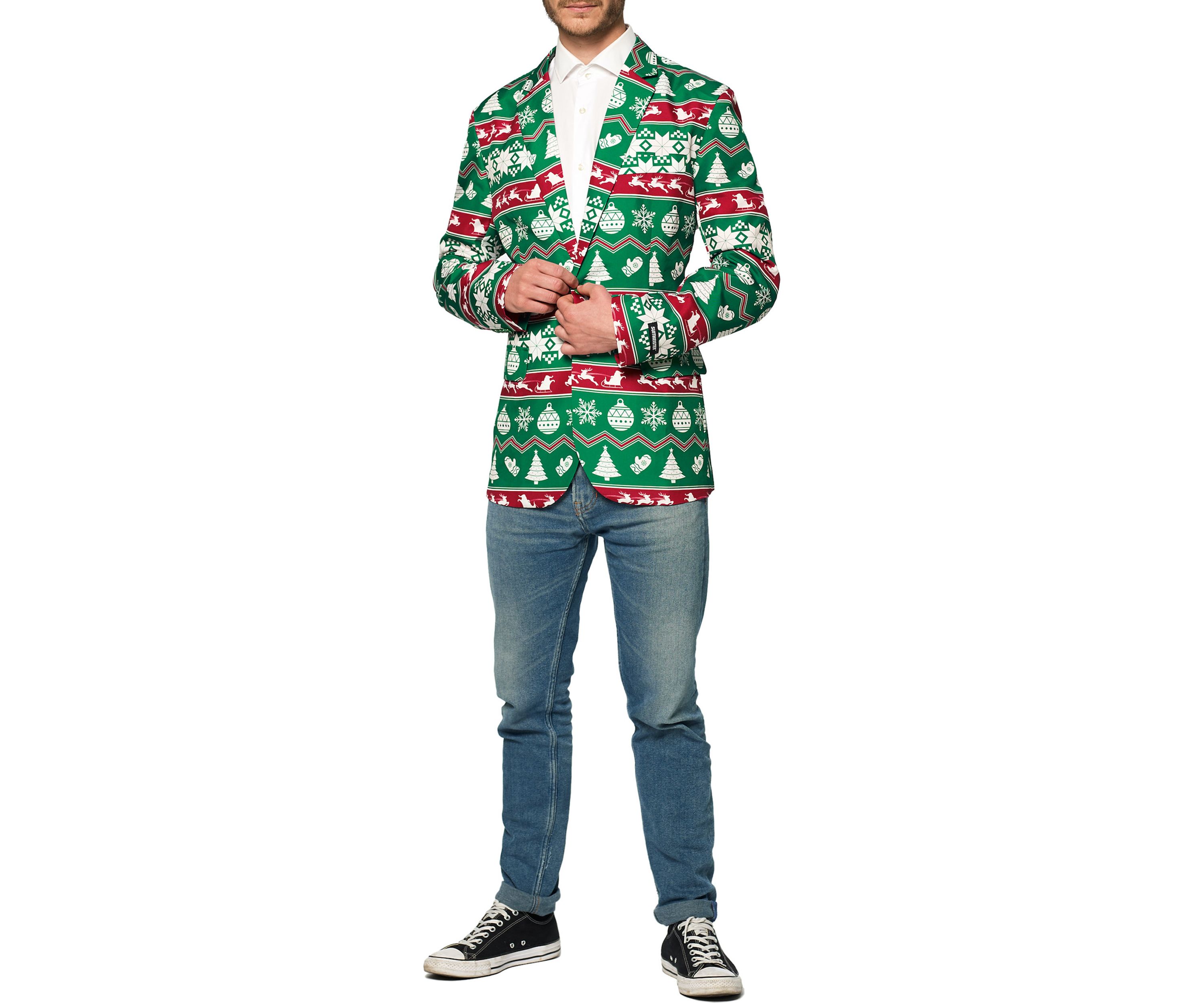 Christmas Green Nordic Blazer