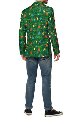 Christmas Green Tree Light Up Blazer