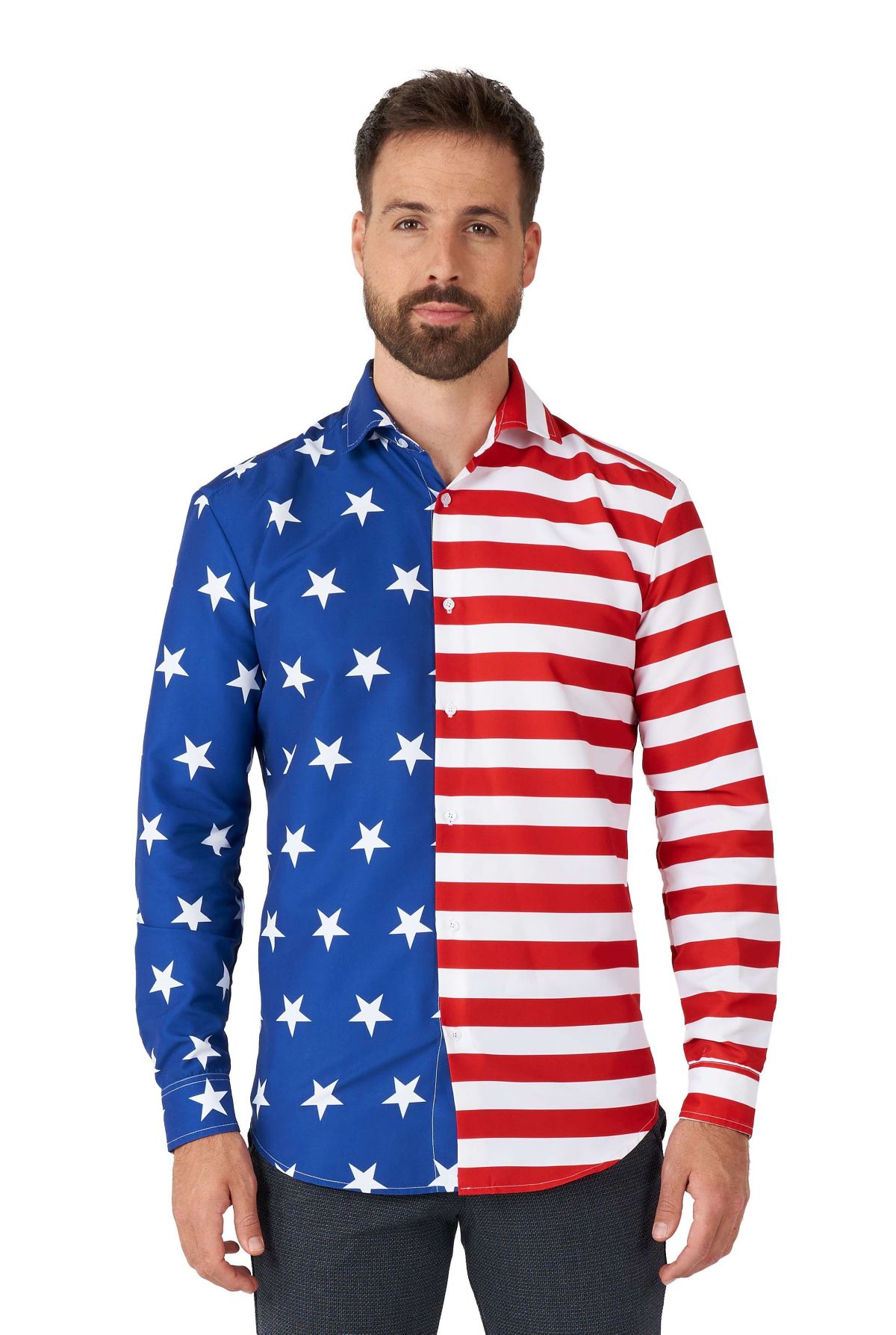 USA Flag Long Sleeve Shirt