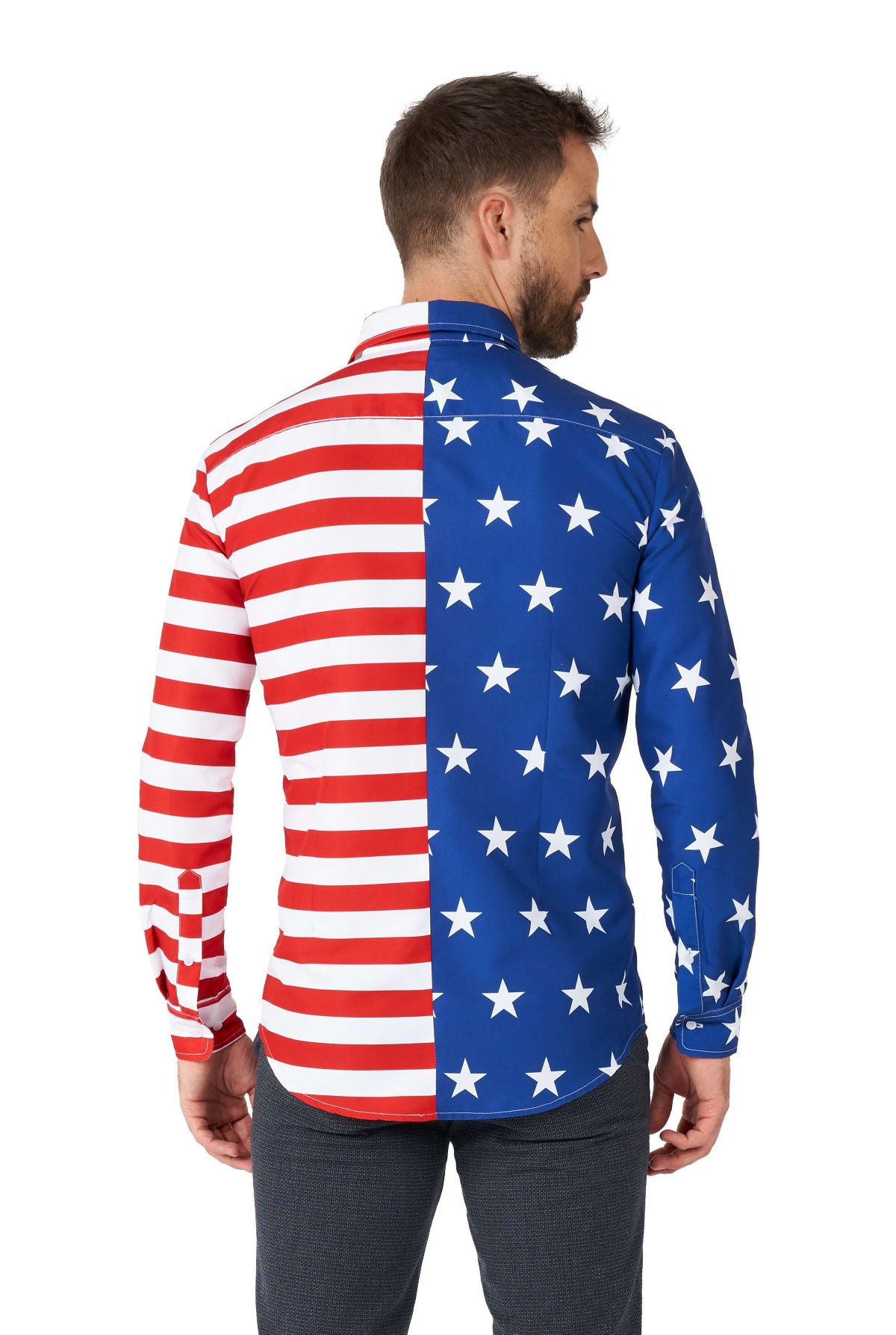 USA Flag Long Sleeve Shirt
