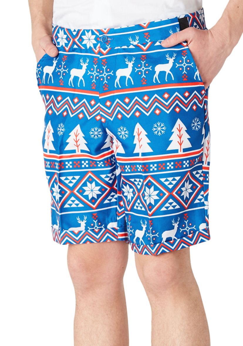 SUMMER Christmas Blue Nordic 2 Piece Suit + Tie