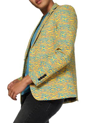 OppoSuits Men’s Deluxe Blazer Retro 80’s Animal Blazer