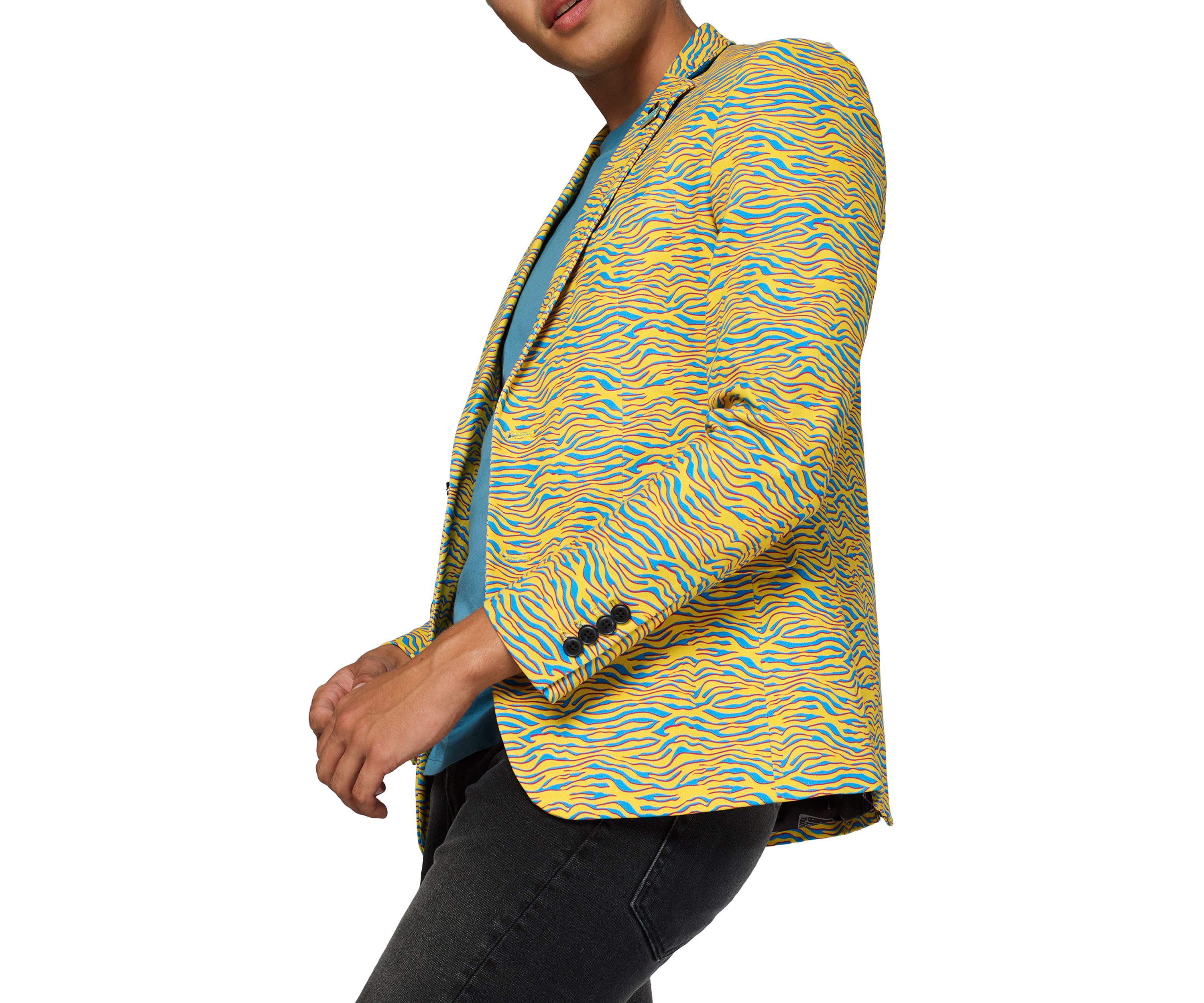 Mens Deluxe Blazer  Retro 80s Animal Blazer