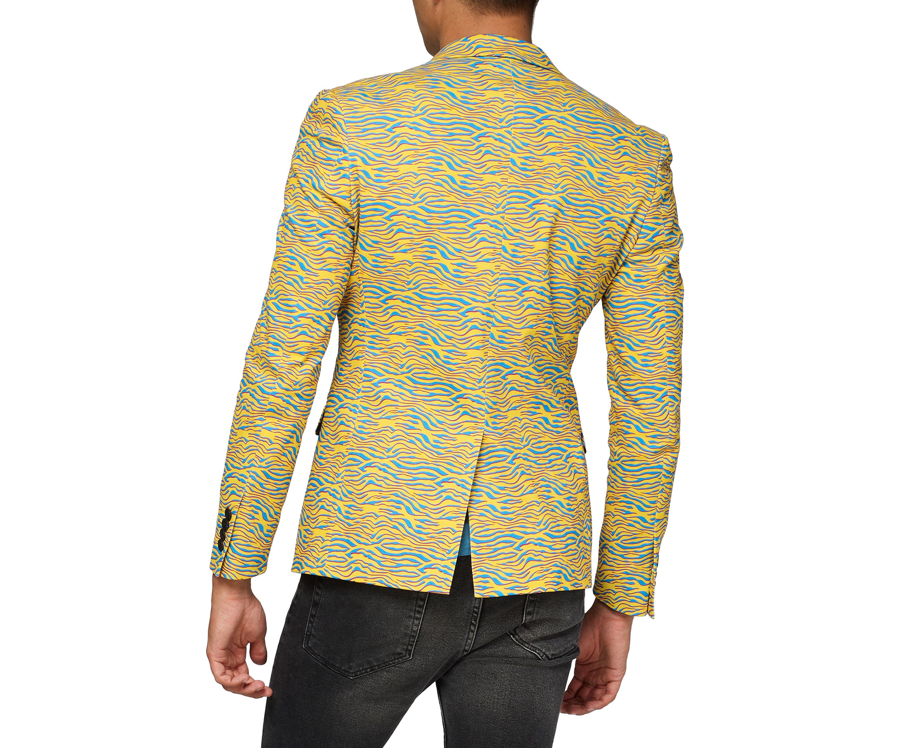 Mens Deluxe Blazer  Retro 80s Animal Blazer