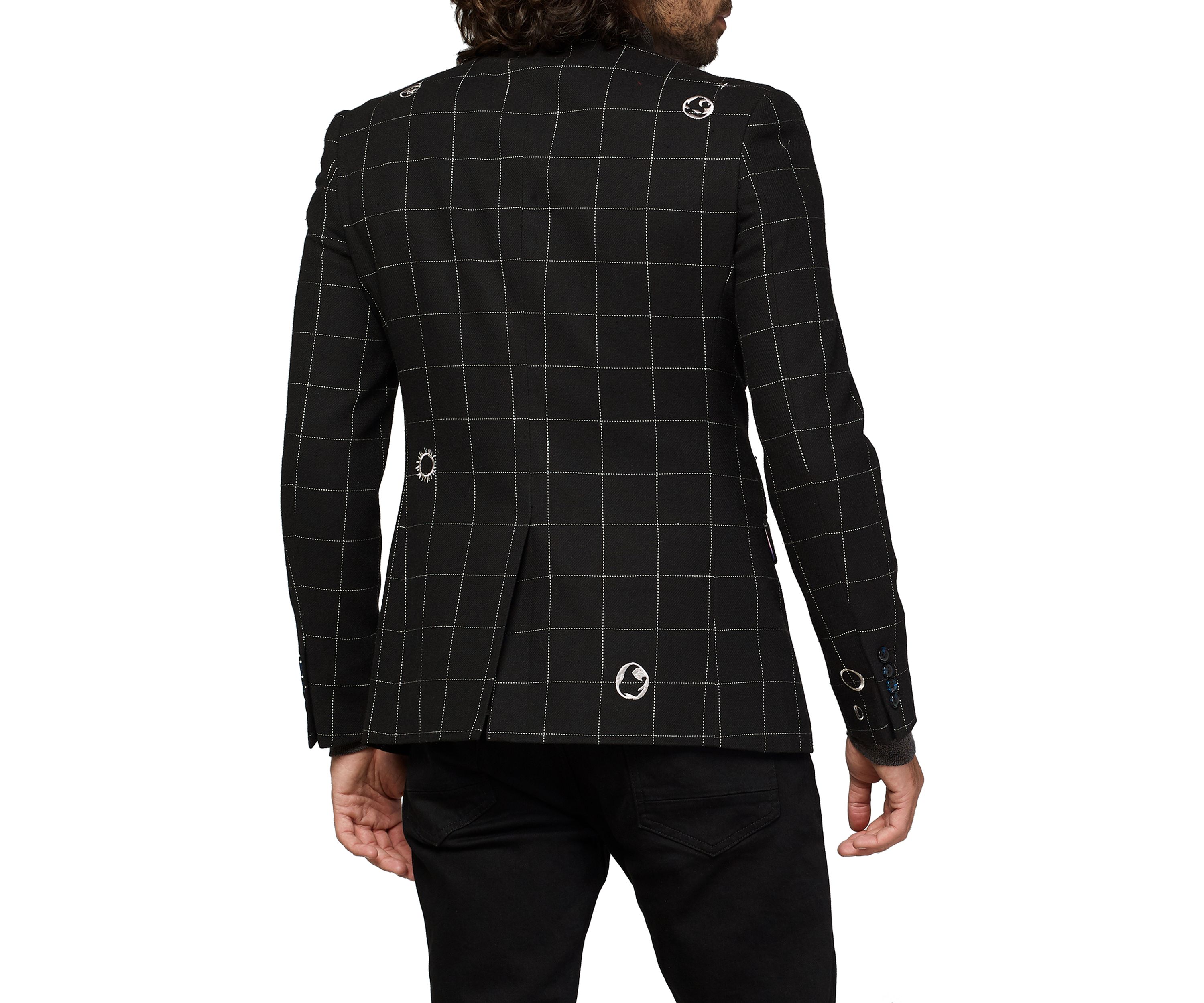 Mens Deluxe Blazer  Outer Space Galaxy Map Blazer