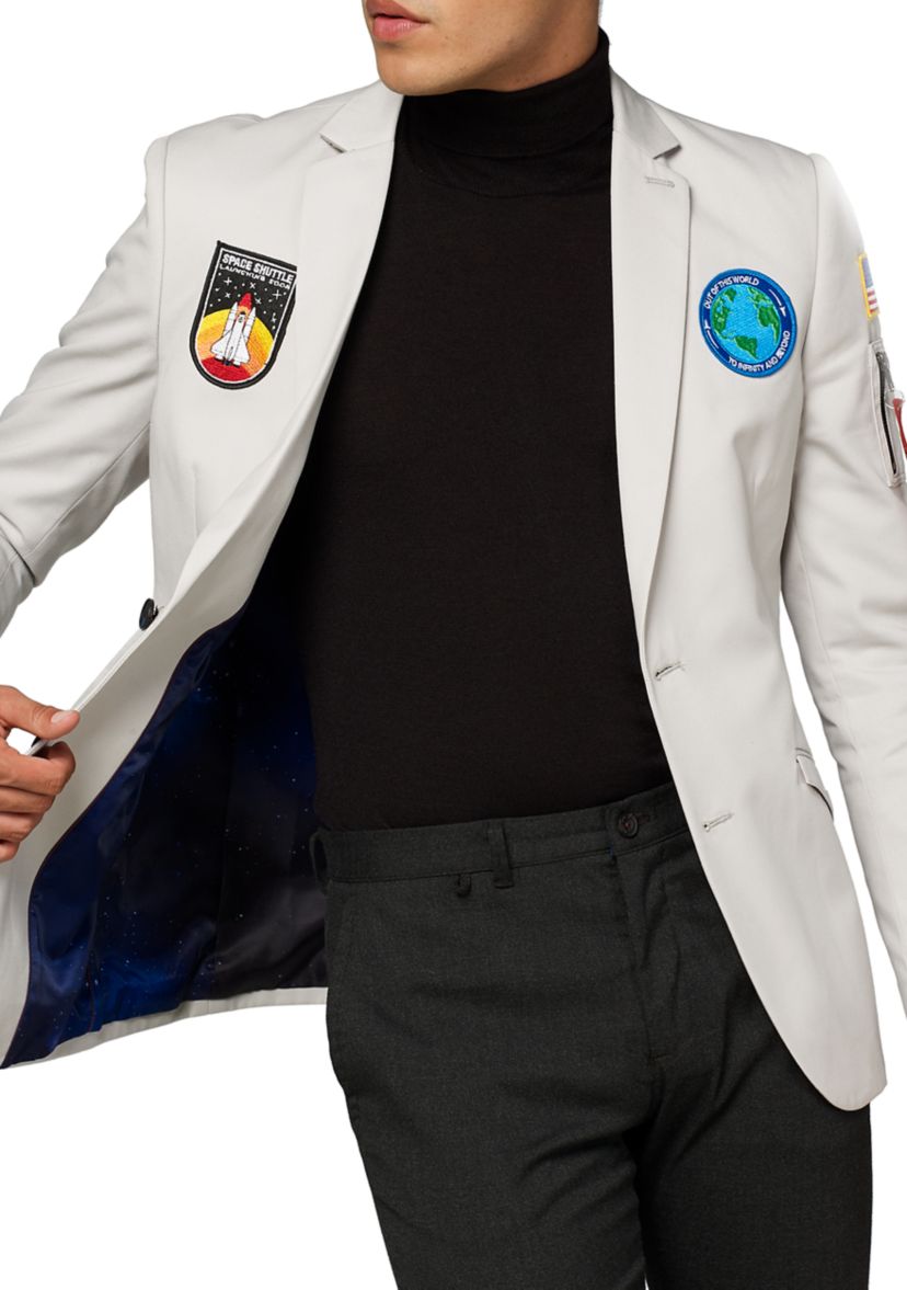 Mens Deluxe Blazer  Outer Space Astronaut  Blazer