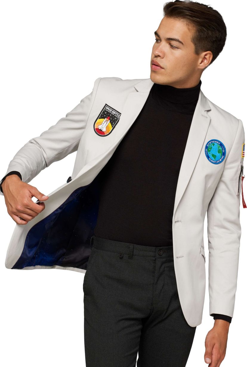 Mens Deluxe Blazer  Outer Space Astronaut  Blazer