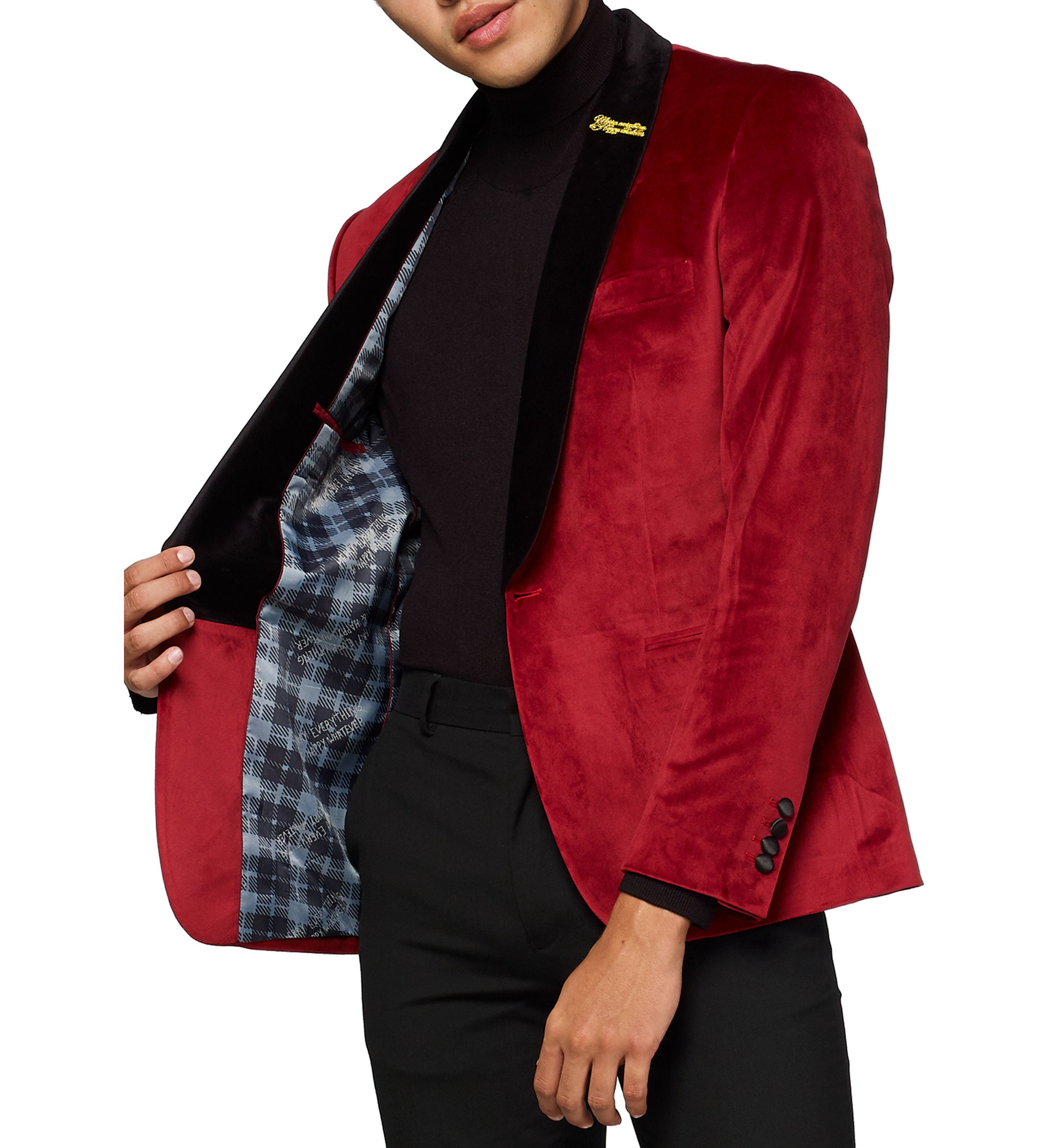 Dinner Jacket Burgundy Blazer