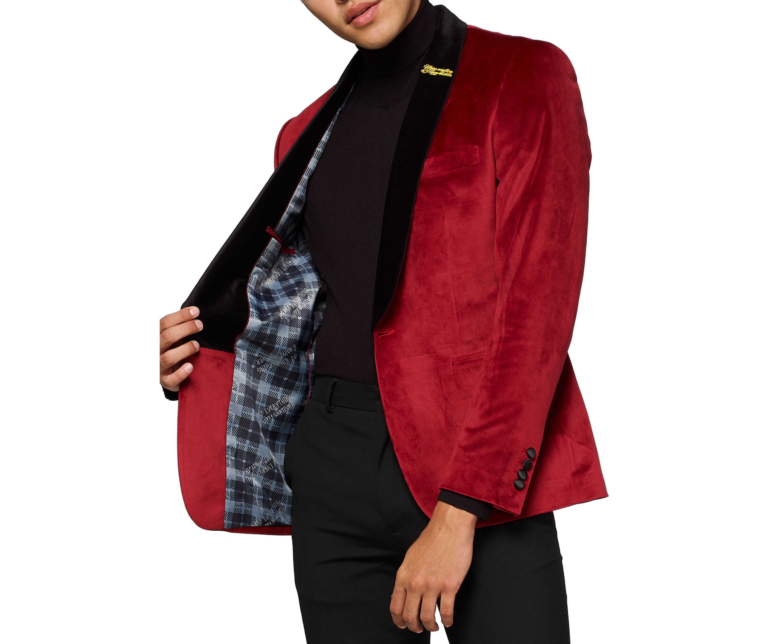 Dinner Jacket Burgundy Blazer