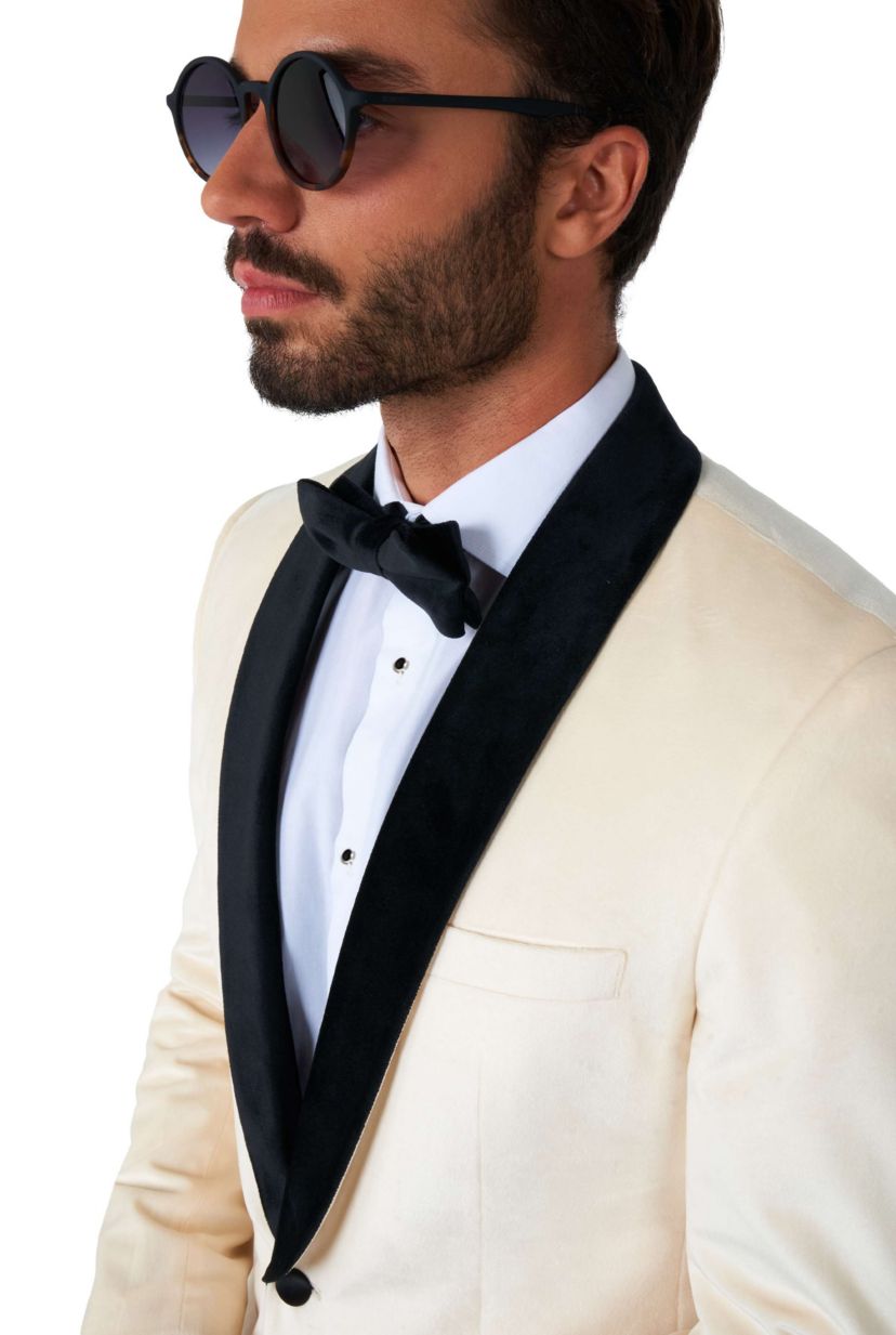 Dinner Jacket  Ivory Champagne  Blazer