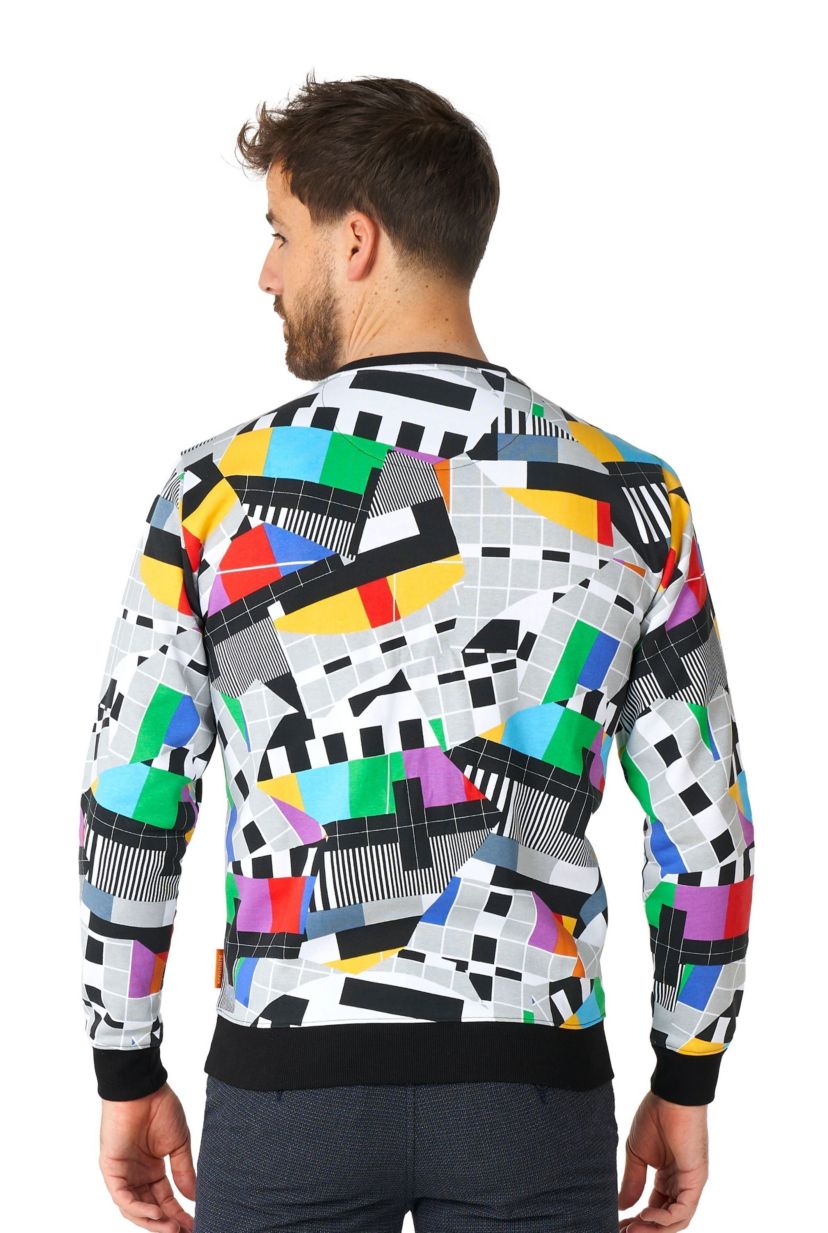 OppoSuits Mens Sweatshirt - Testival - Multicolor