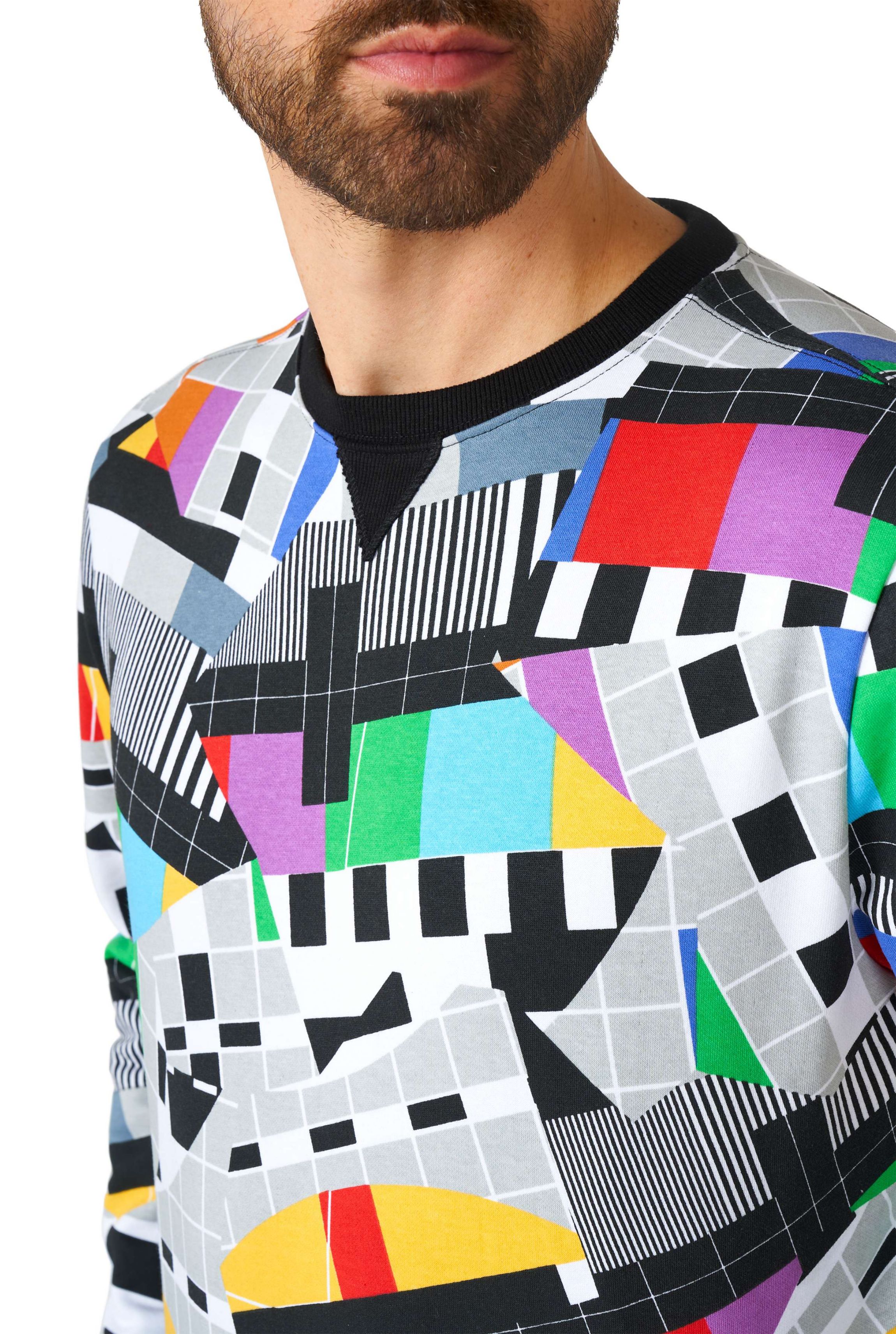 OppoSuits Mens Sweatshirt - Testival - Multicolor