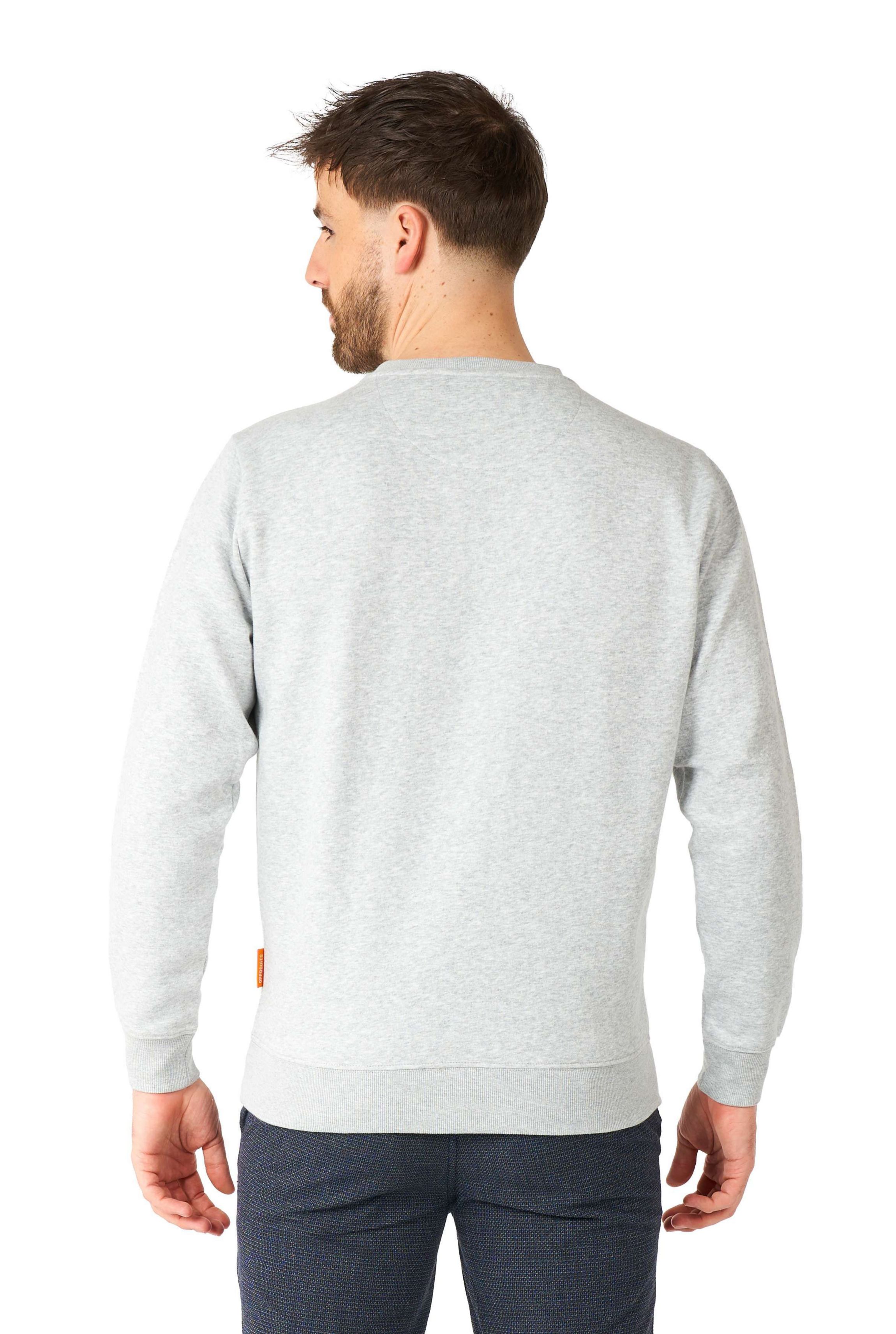 OppoSuits Mens Sweatshirt - Tmnt Pizza Time - Grey