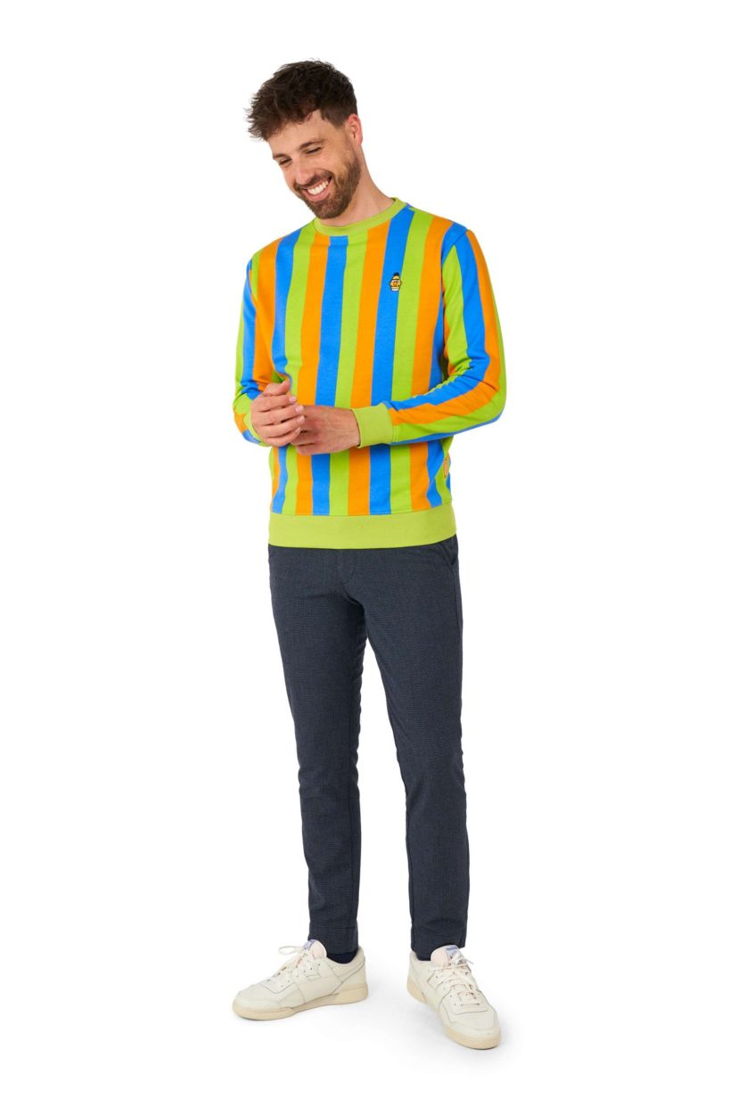 OppoSuits Mens Sweatshirt - Official Sesame Street Sweatshirt - Bert - Multicolor