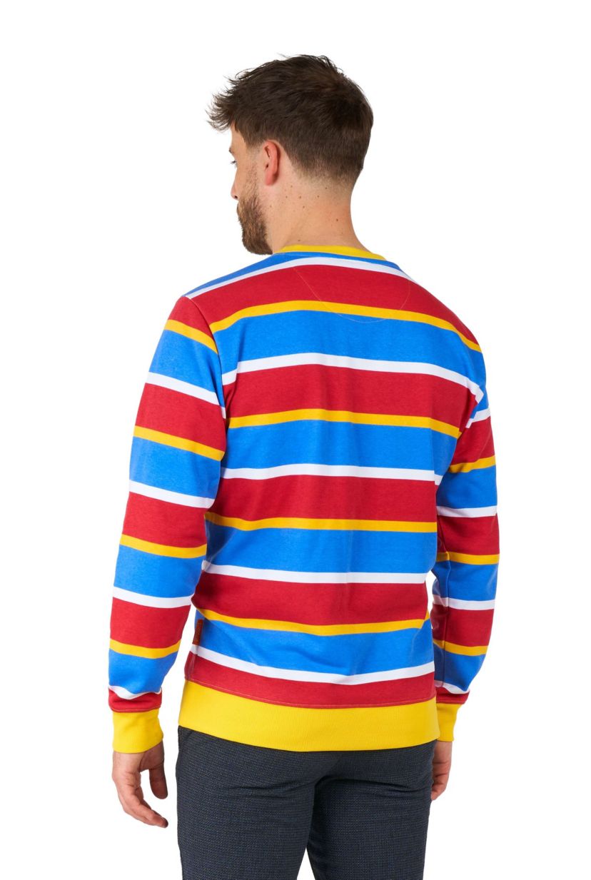 OppoSuits Mens Sweatshirt - Official Sesame Street Sweatshirt - Ernie - Multicolor