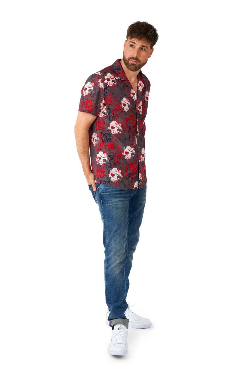 Friday the 13th Hawaiian Short Sleeve Shirt