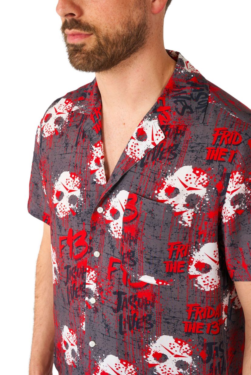 Friday the 13th Hawaiian Short Sleeve Shirt
