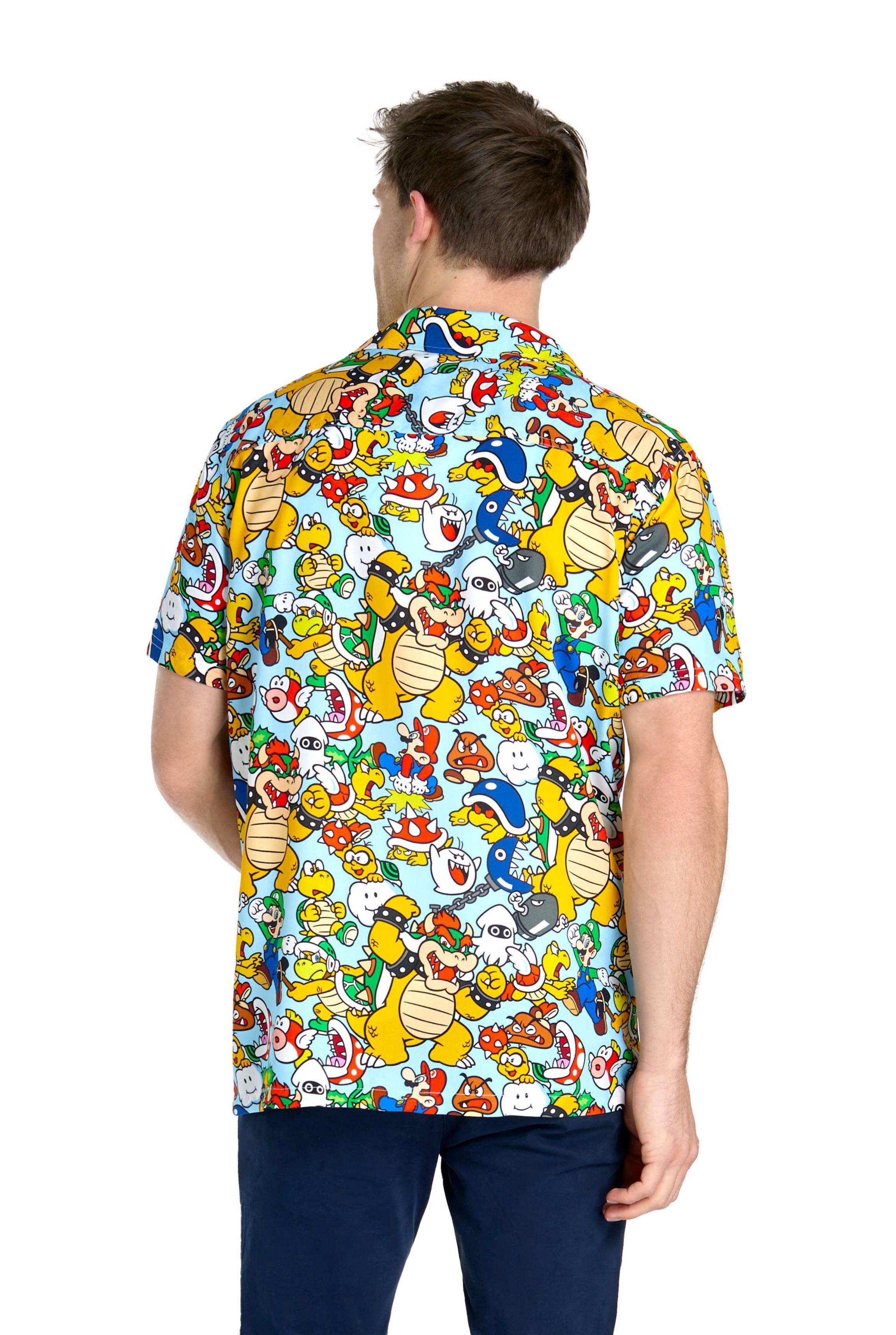 Bowsers Kingdom Hawaiians  Hawaiian Short Sleeve Shirt