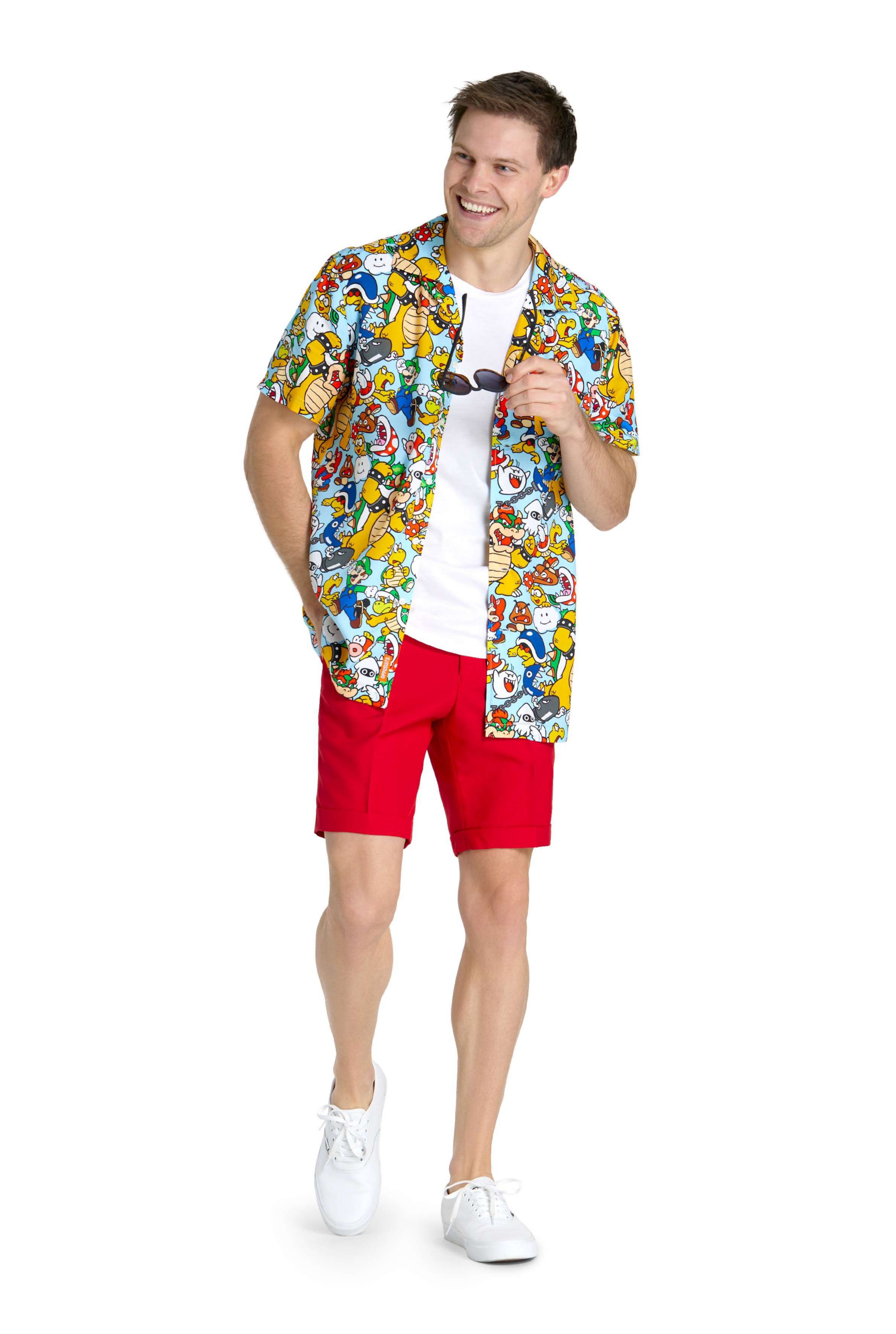 Bowsers Kingdom Hawaiians  Hawaiian Short Sleeve Shirt