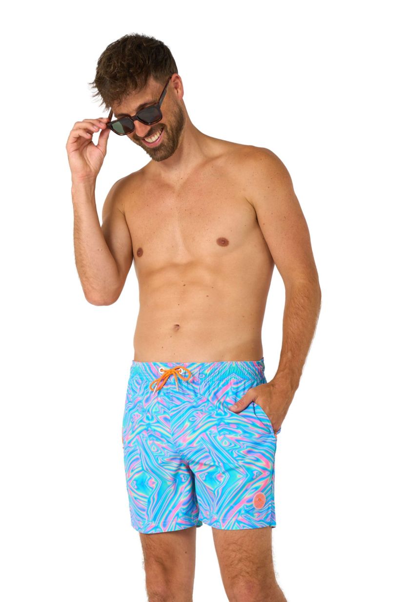 OppoSuits Mens Swim Short - Mr. Tie Dye