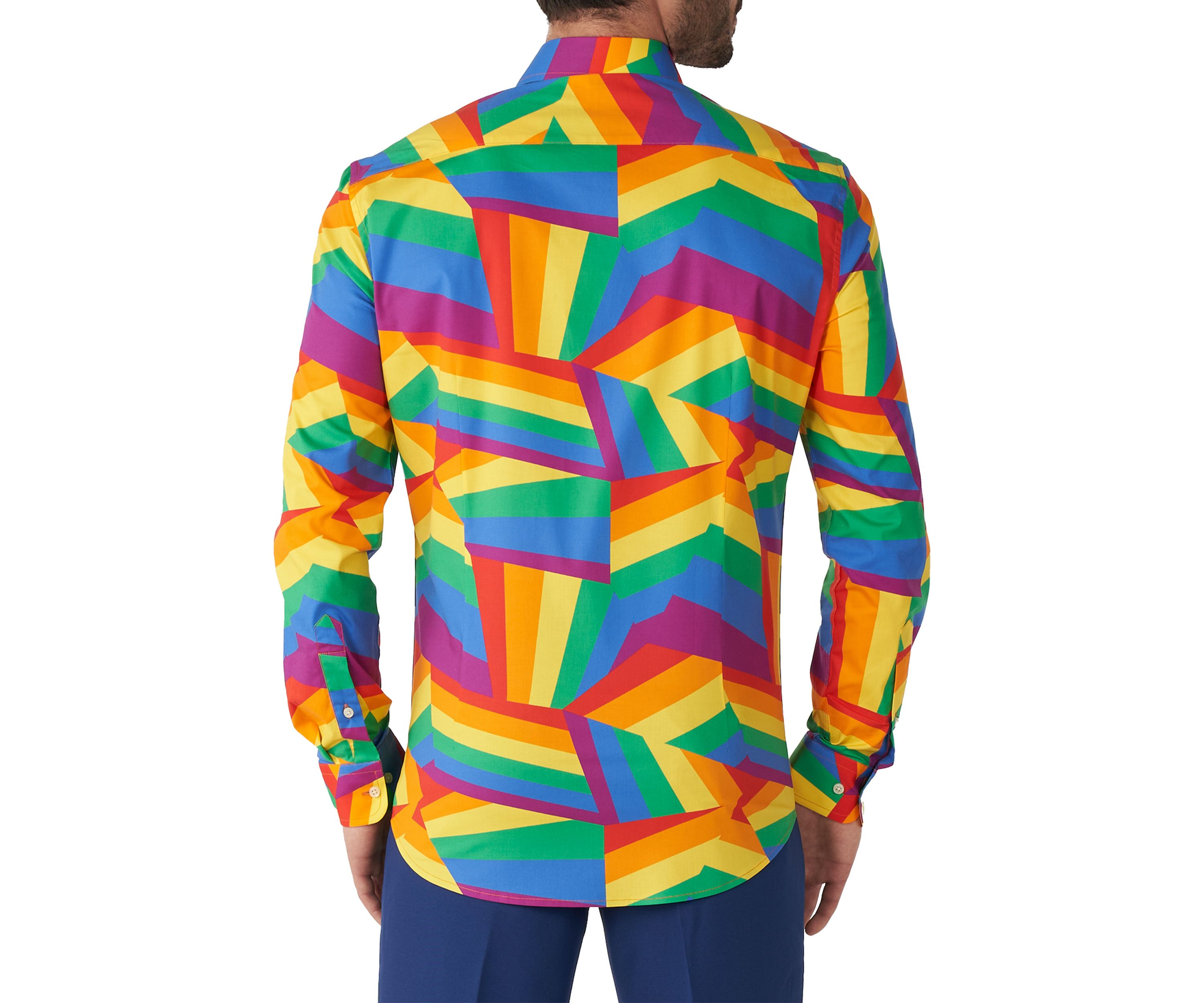Zig Zag Rainbow Long Sleeve Shirt